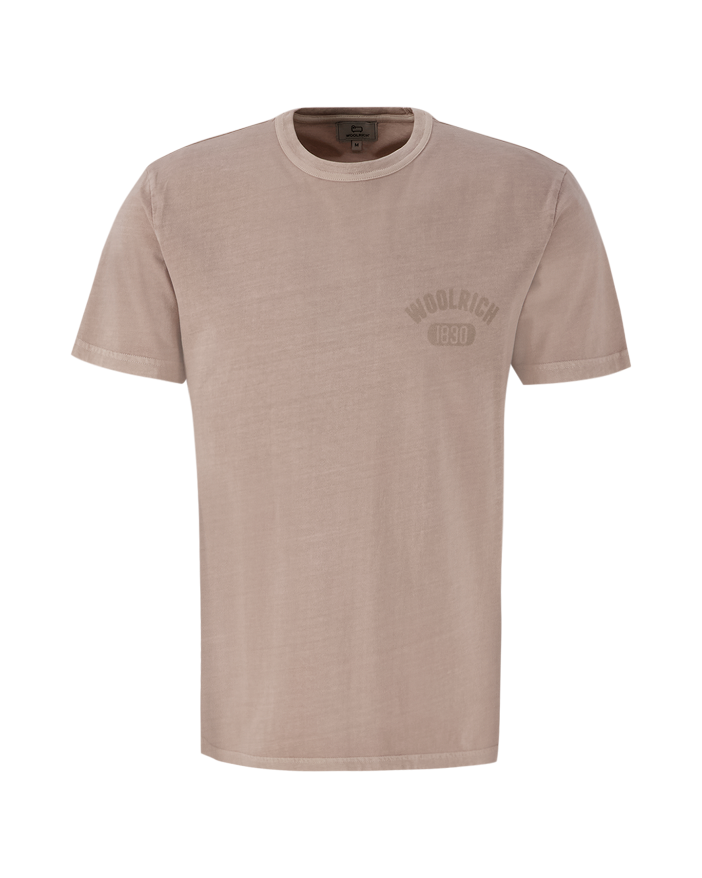 Woolrich Garment Dyed Logo T-Shirt BRUIN 1
