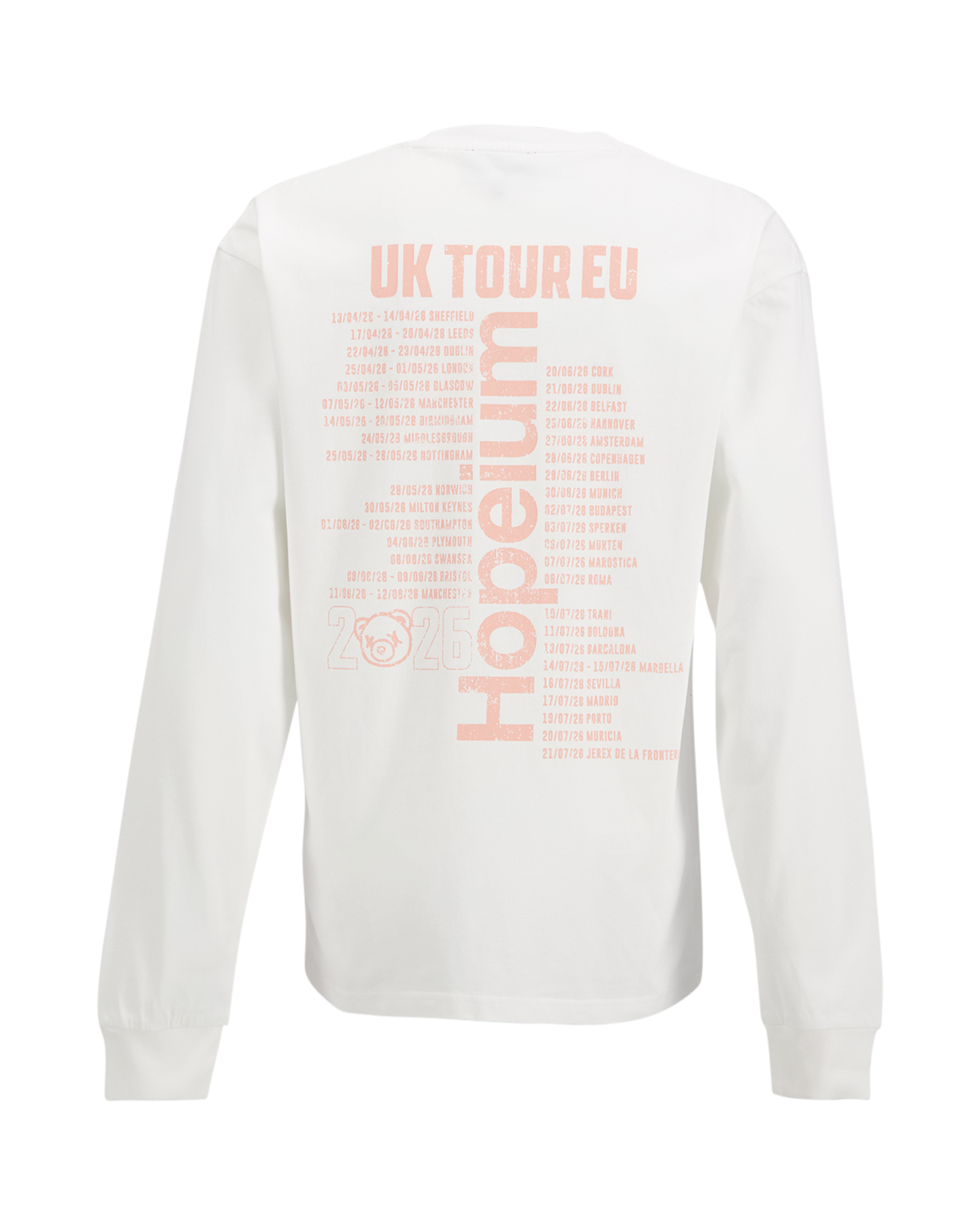 Hopeium Tour Long Sleeve Tee Hopeium WIT 1