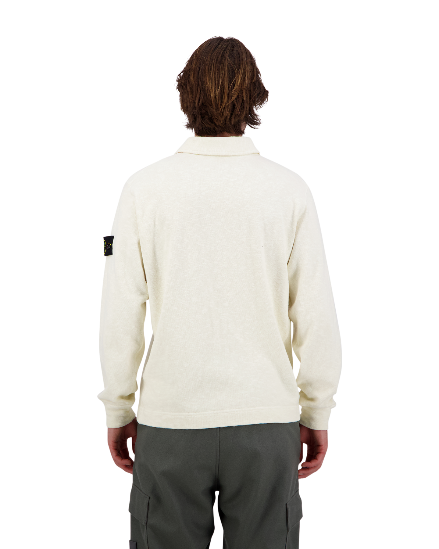 Stone Island S0238 Polo Lange Mouw CREME 6