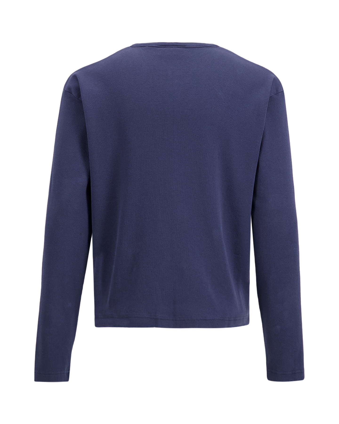 Brams Fruit Script Logo Henley Longsleeve DONKERBLAUW 2