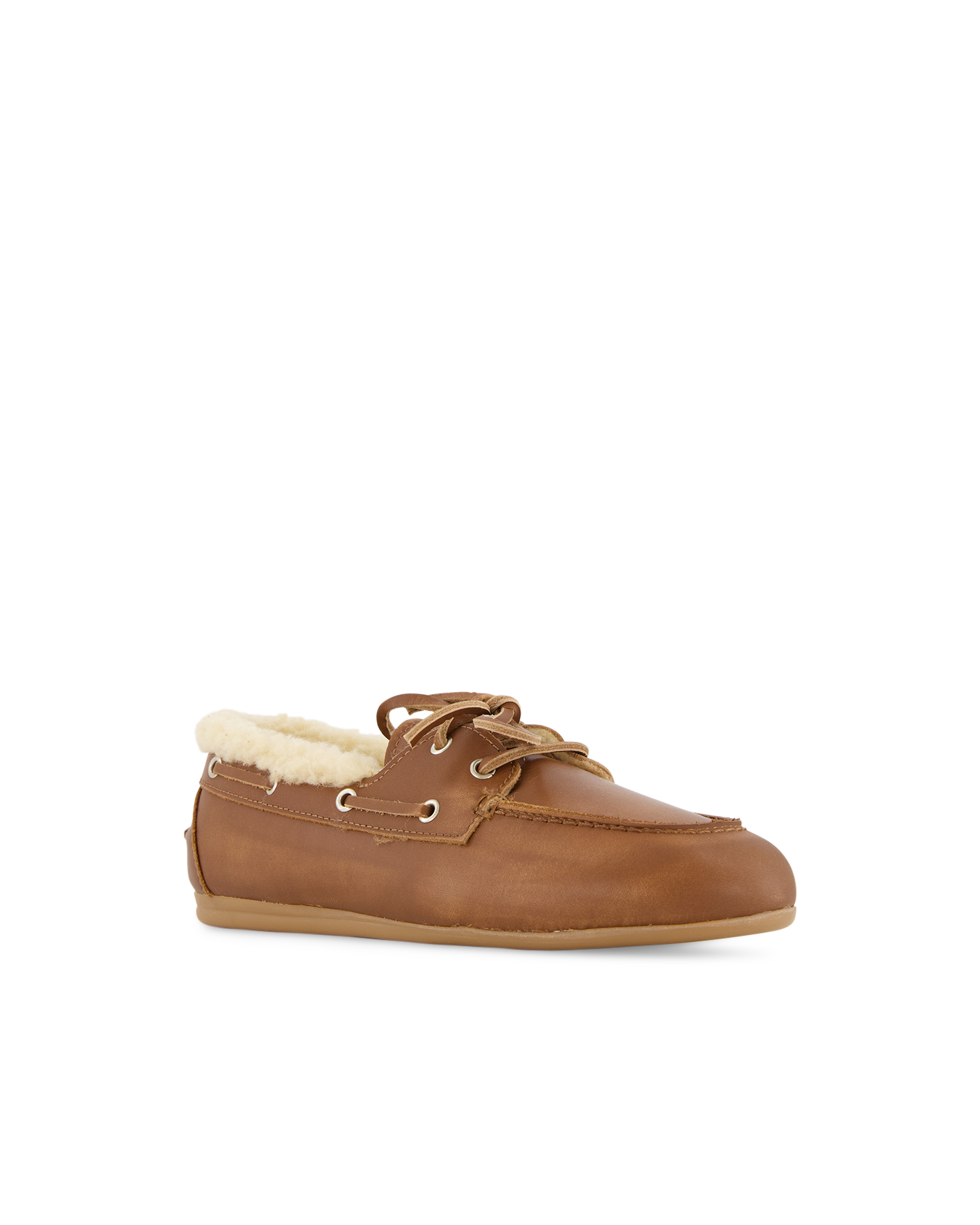Posa Boat Loafer Brushed - Fur leather BRUIN 2