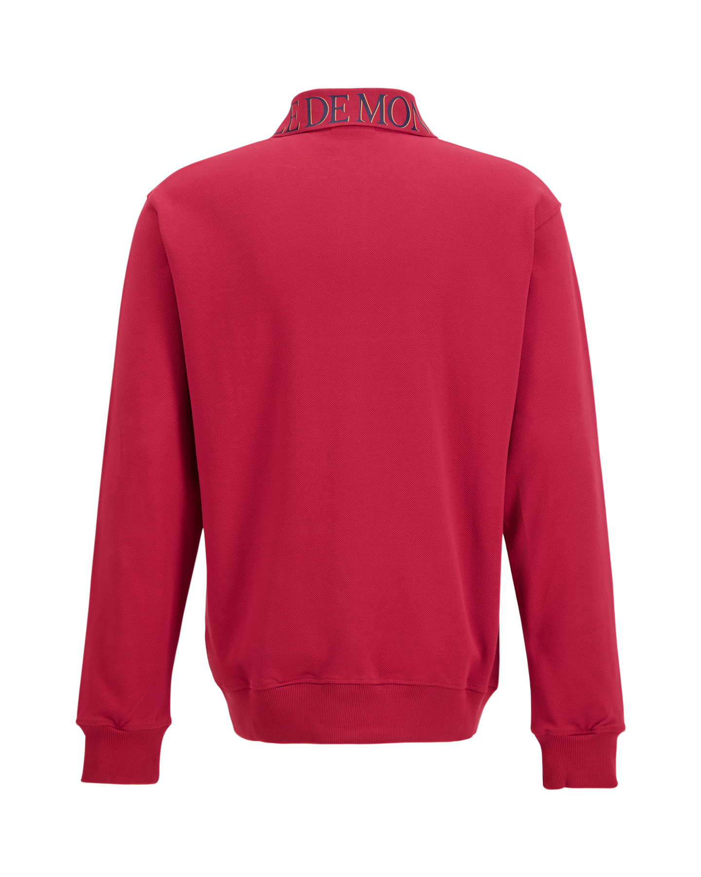 Drole de Monsieur Embroidered and Print Longsleeve Piqu Polo ROOD 2
