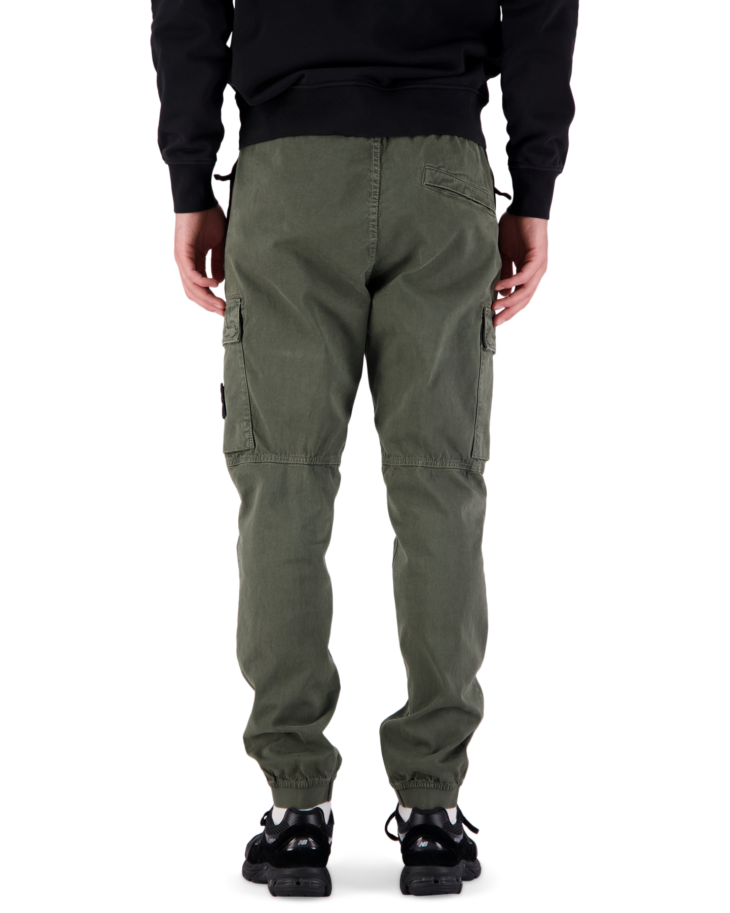 Stone Island 313L1 Cotton Twill Garment Dyed 'Old'Effect Cargo Pants GROEN 5