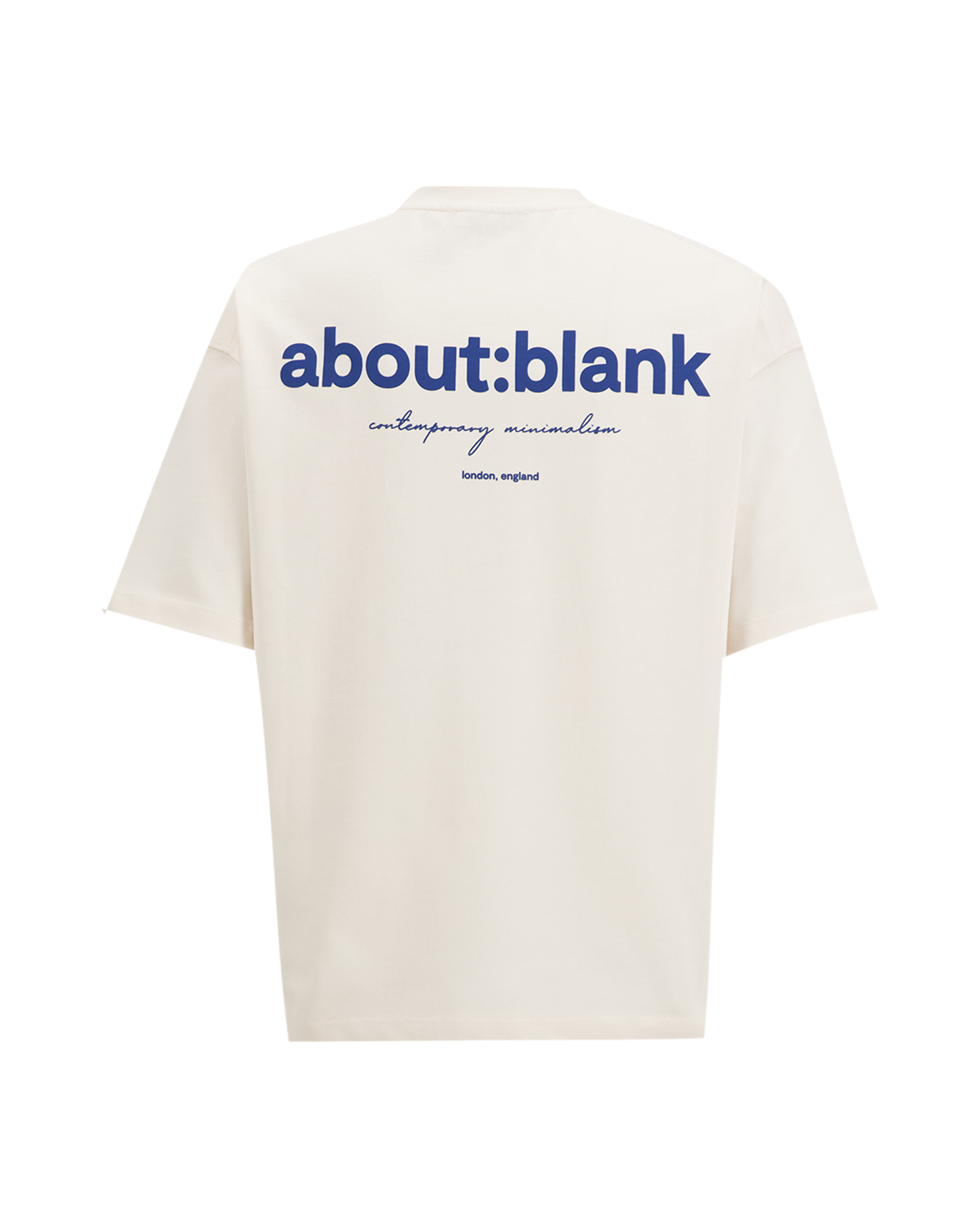 about:blank Box T Shirt BEIGE 1