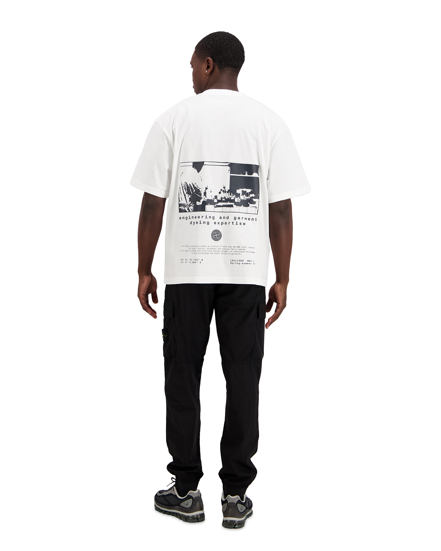Stone Island S0364 Print T-Shirt WIT 3