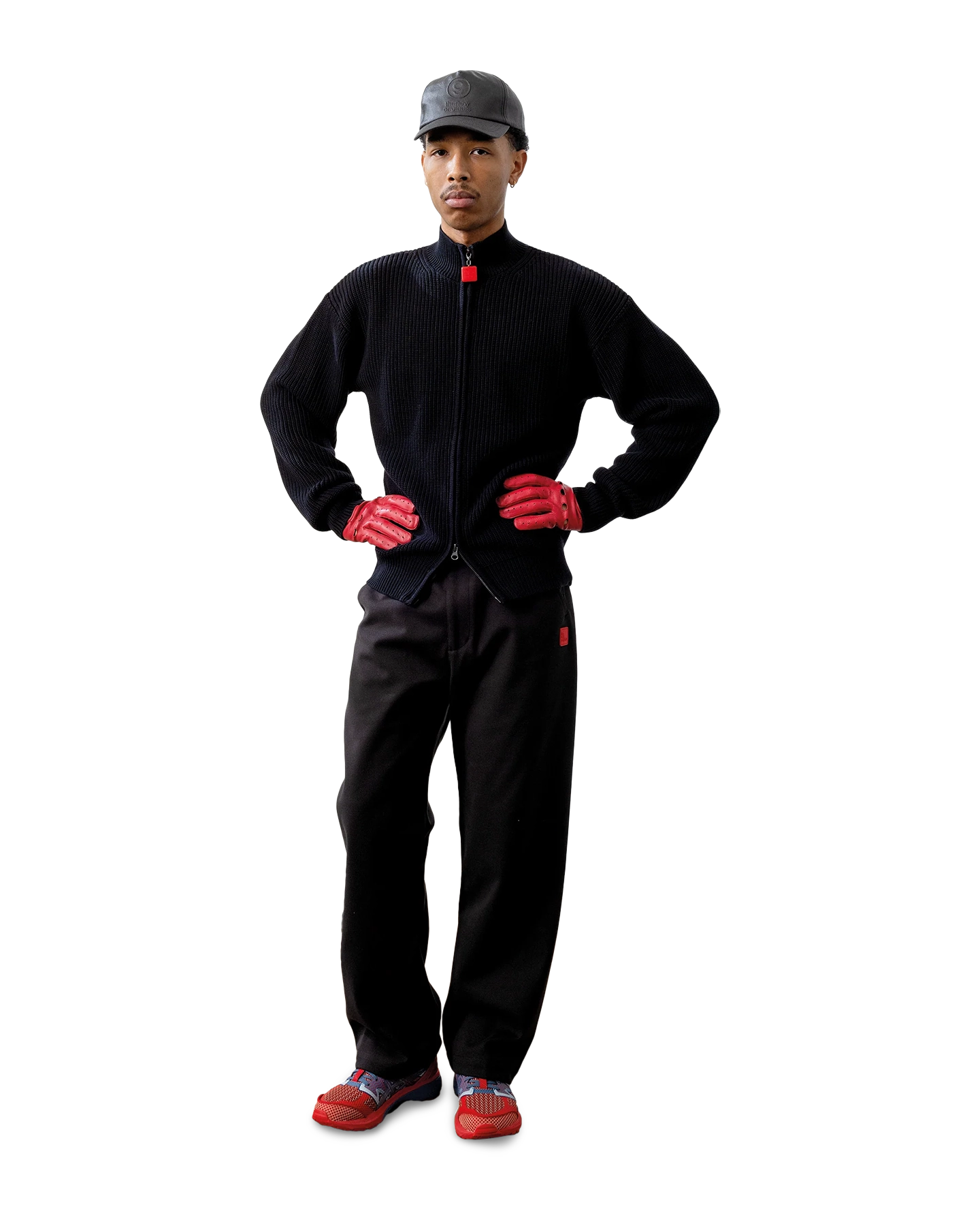 The New Originals Fisherman Zip Up Sweater DONKERBLAUW 3