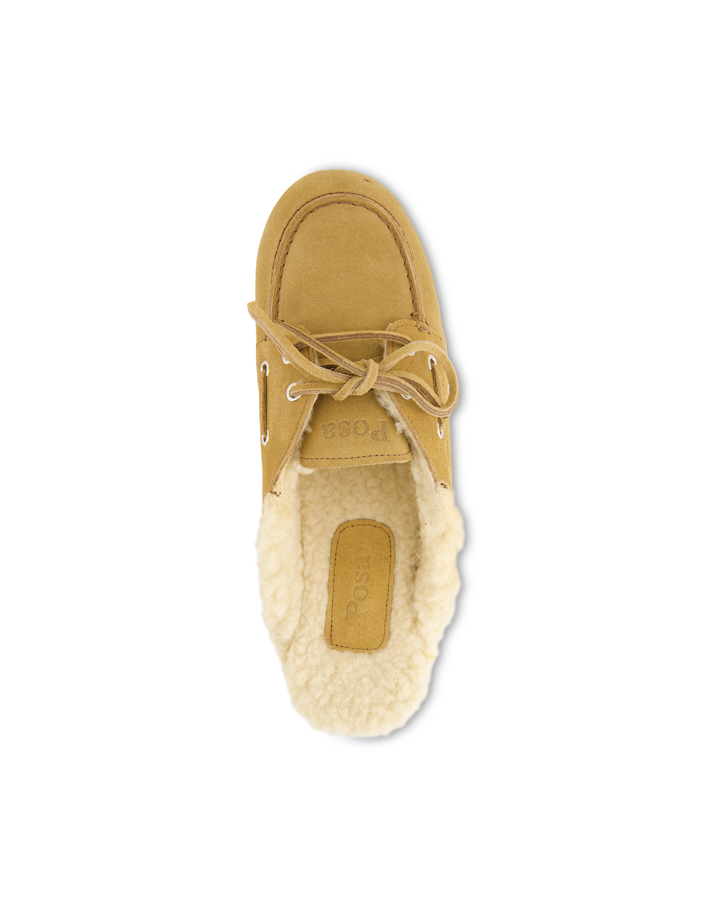 Posa Boat Loafer Mule Fur Brushed - Suede BRUIN 5