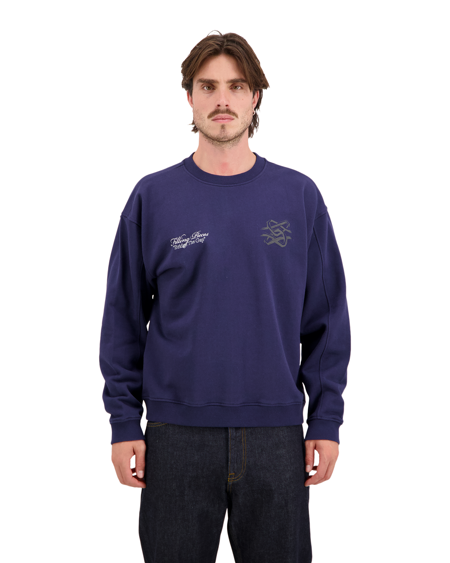 Filling Pieces Sweatshirt Bridge The Gap BLAUW 4