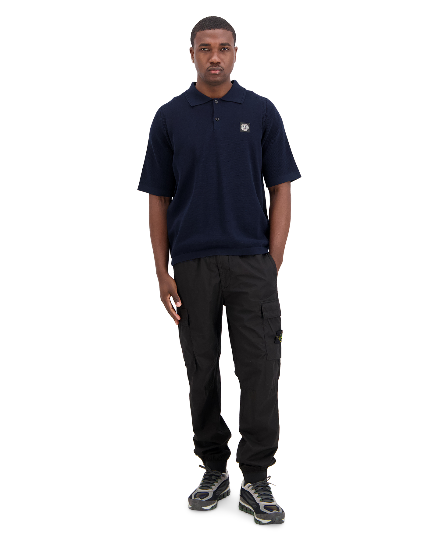 Stone Island S00B5 Polo DONKERBLAUW 3