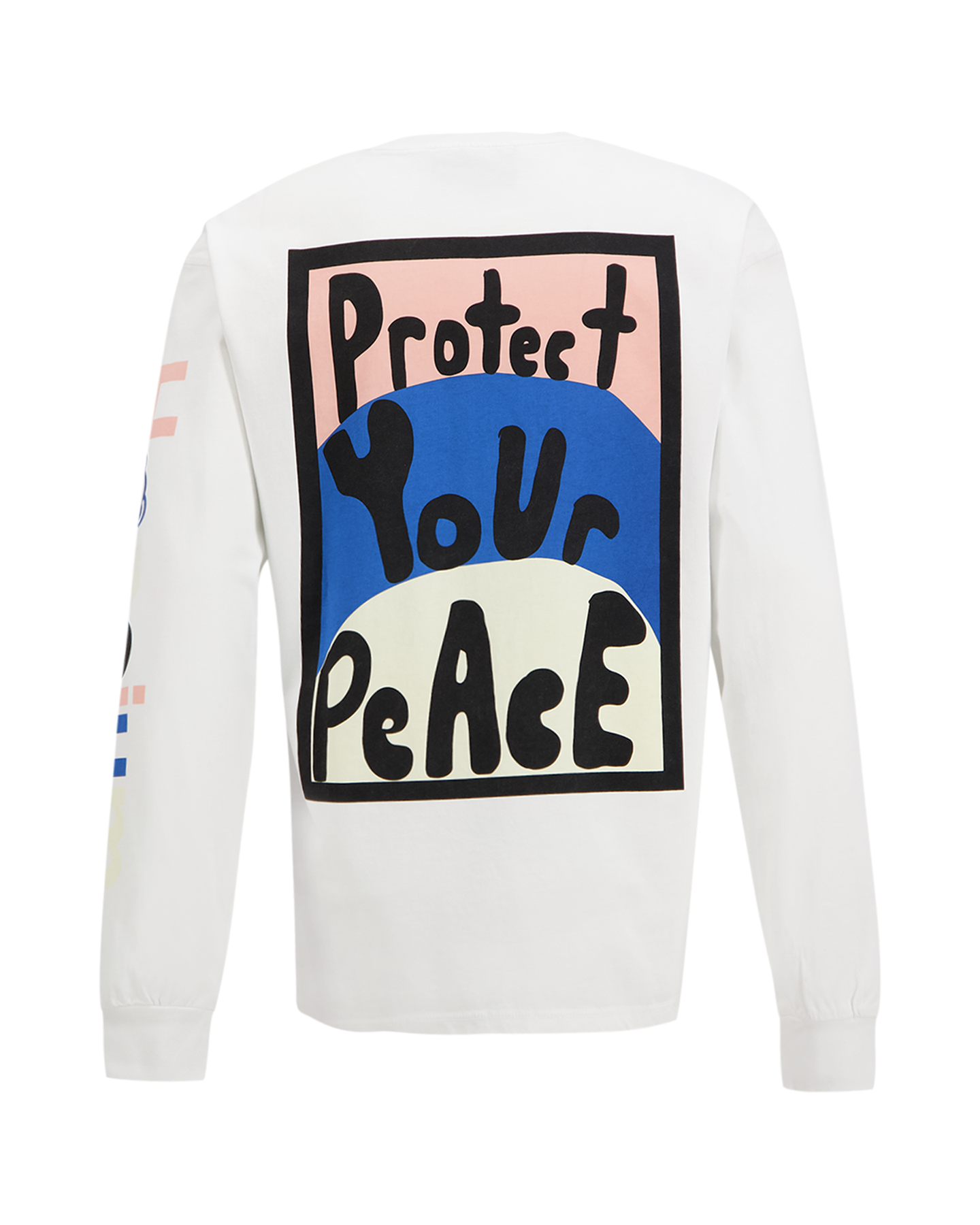 Hopeium Protect Your Peace Tee L/S WIT 1
