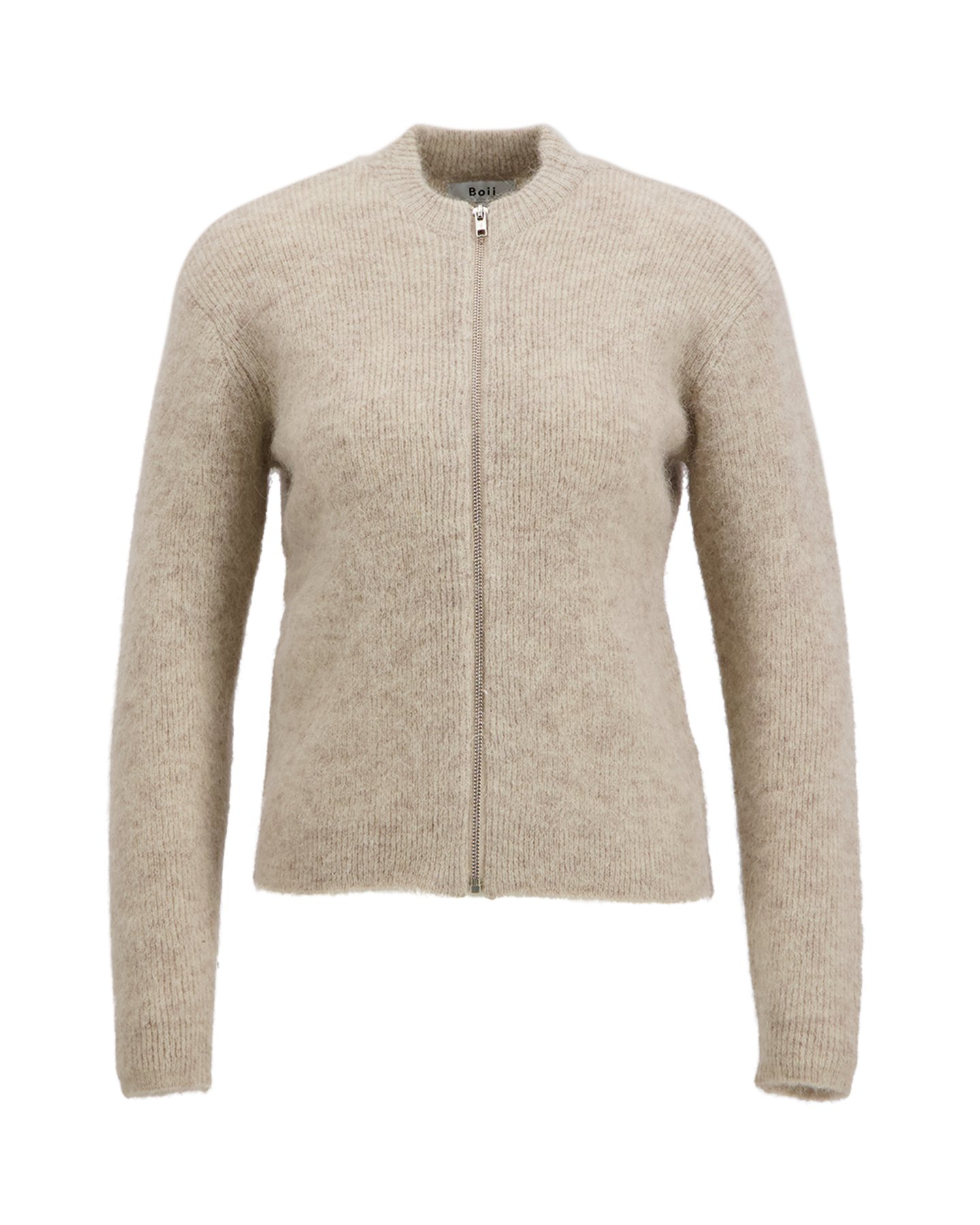 Boii Studios Milla Zipper Knit BEIGE 1
