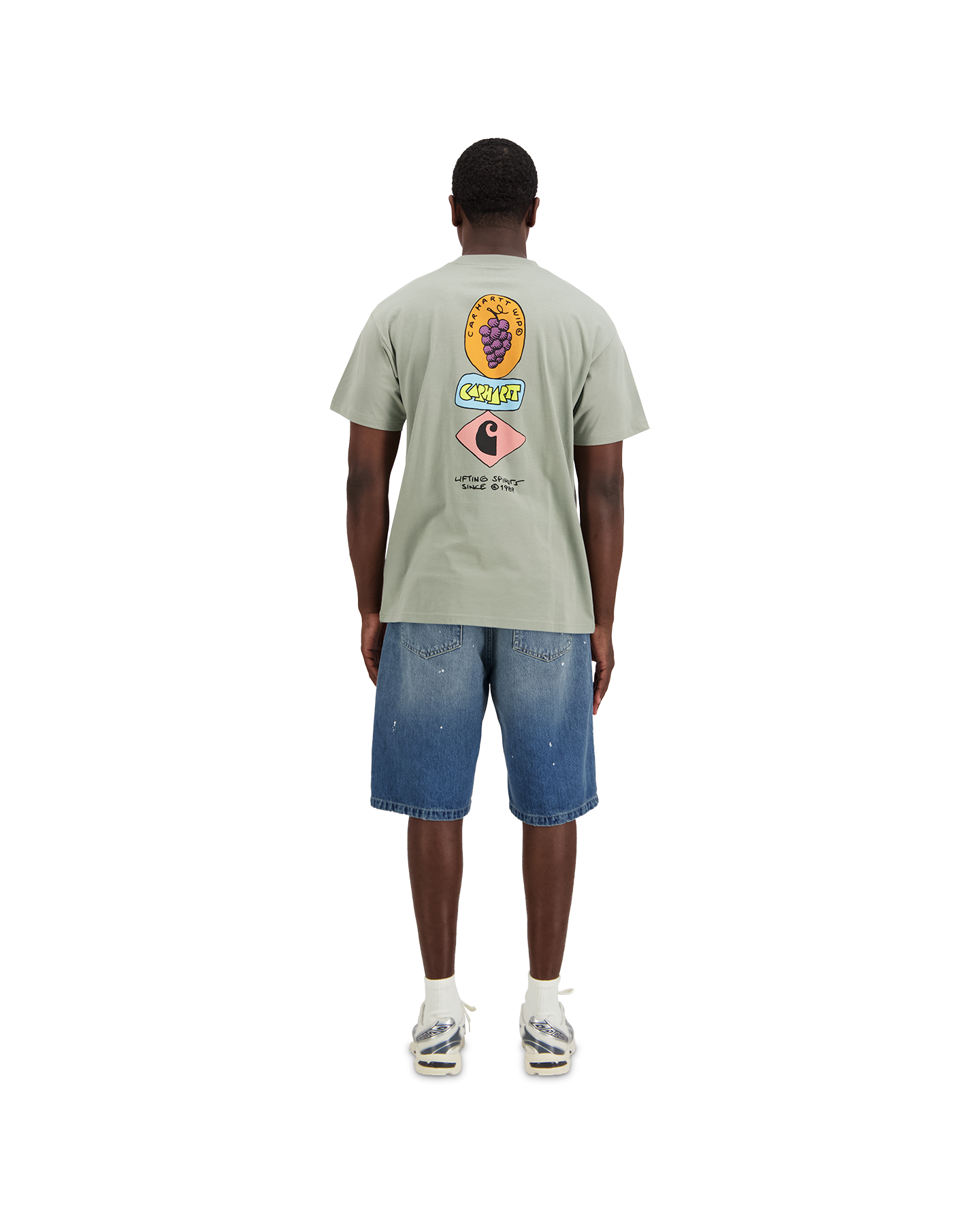 Carhartt S/S Stacked Grapes T Shirt GROEN 3