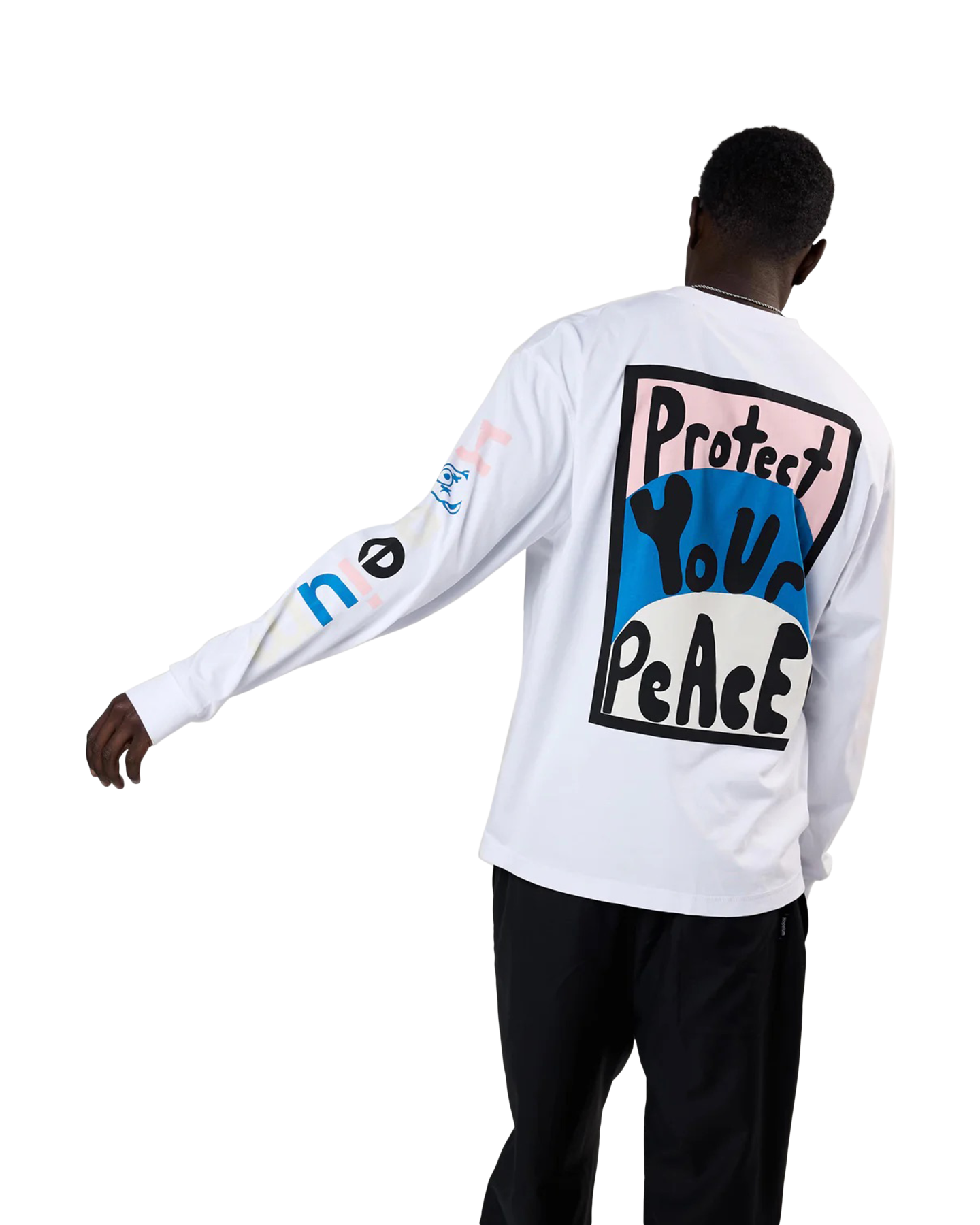 Hopeium Protect Your Peace Tee L/S WIT 4