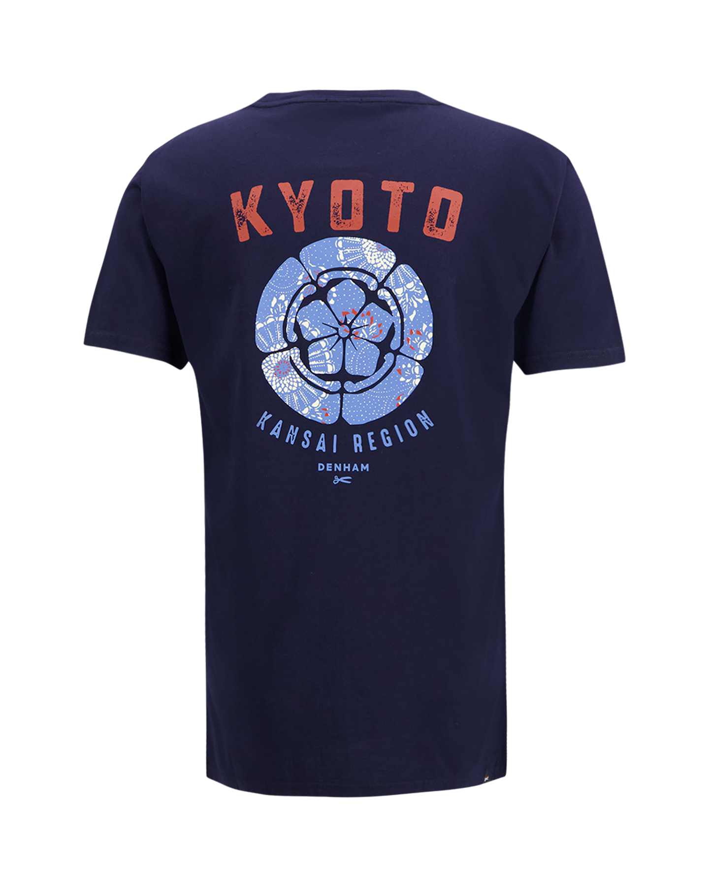 Denham Kyoto Graphic Tee Lwj DONKERBLAUW 1