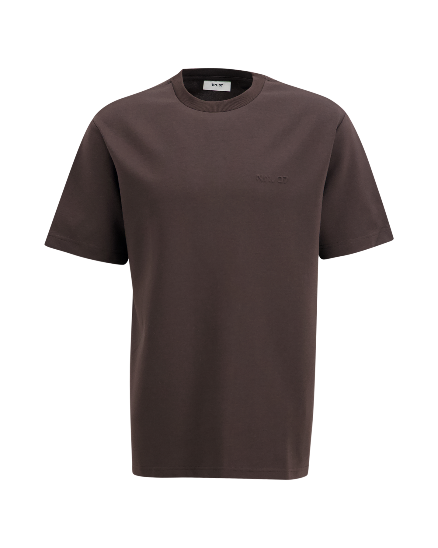 NN.07 Nat Ss Logo Tee 3457 DONKERBRUIN 1