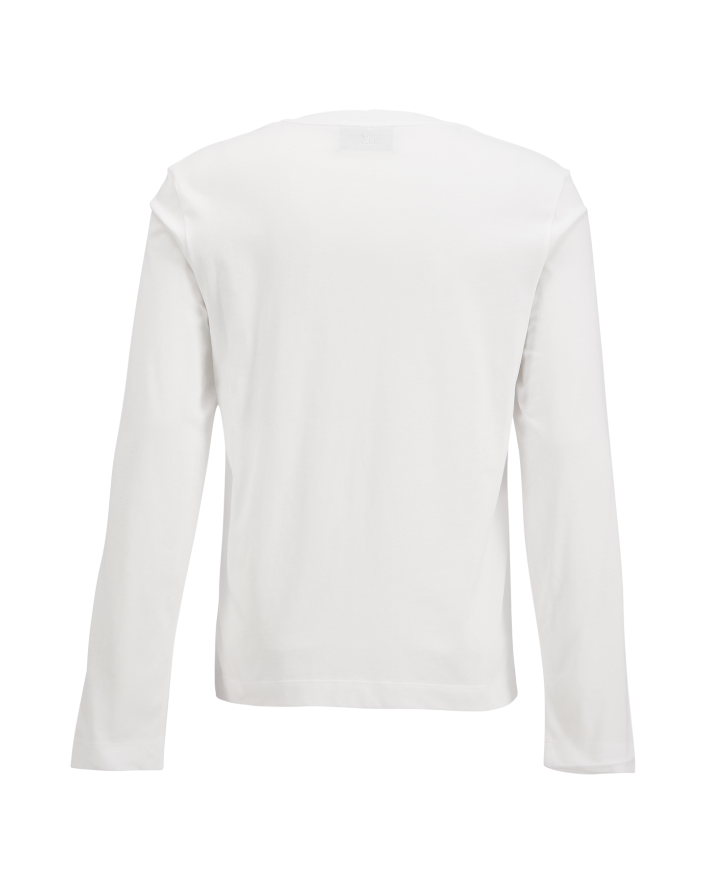 AMI Paris Long Sleeves Tshirt With Red Ami De Coeur WIT 2