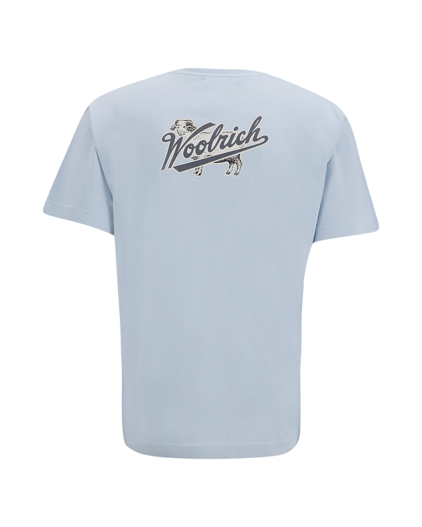 Woolrich Cotton Graphic T-Shirt LICHTBLAUW 1