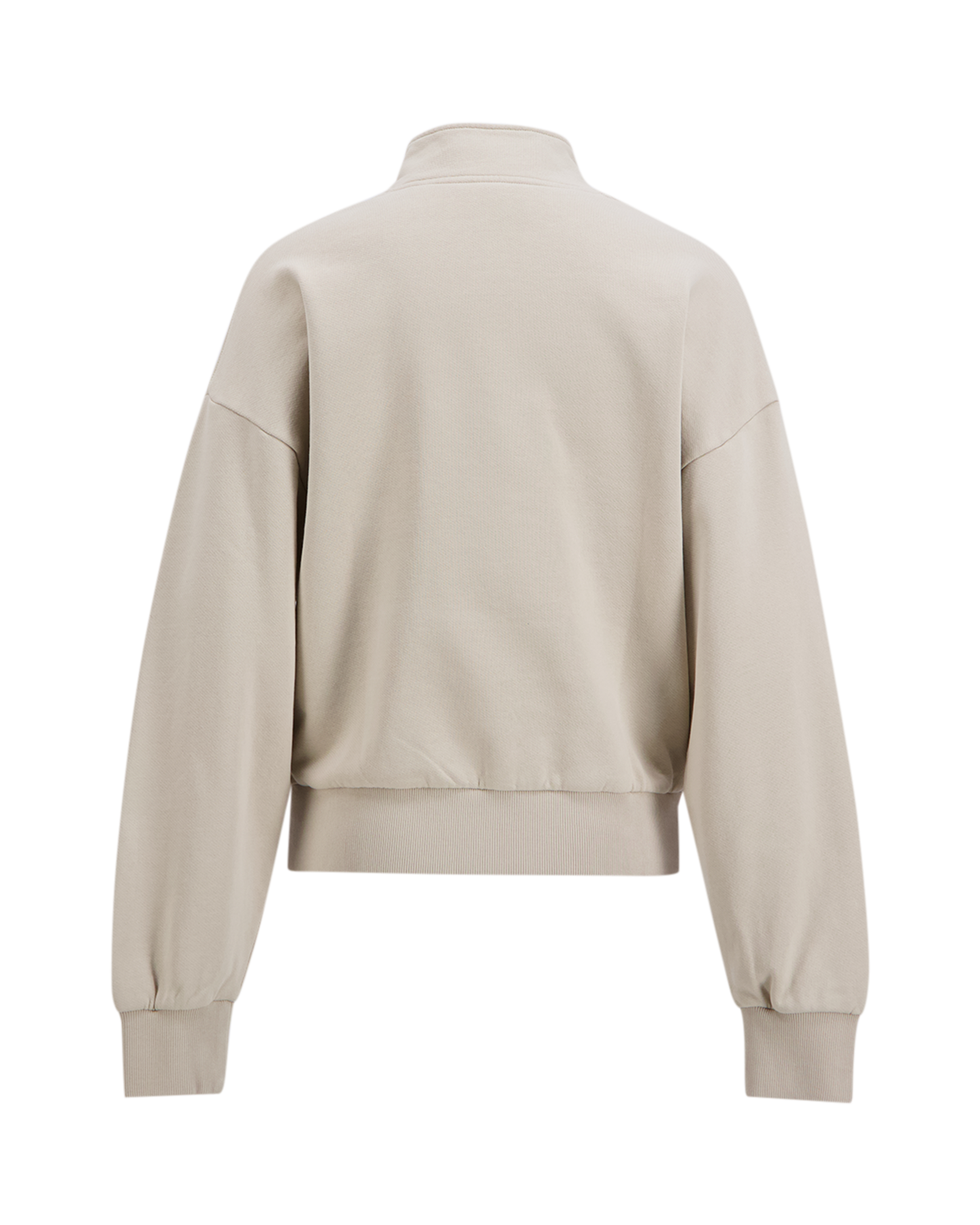 OLAF Wmn Retro Logo Half Zip Sweat BEIGE 2