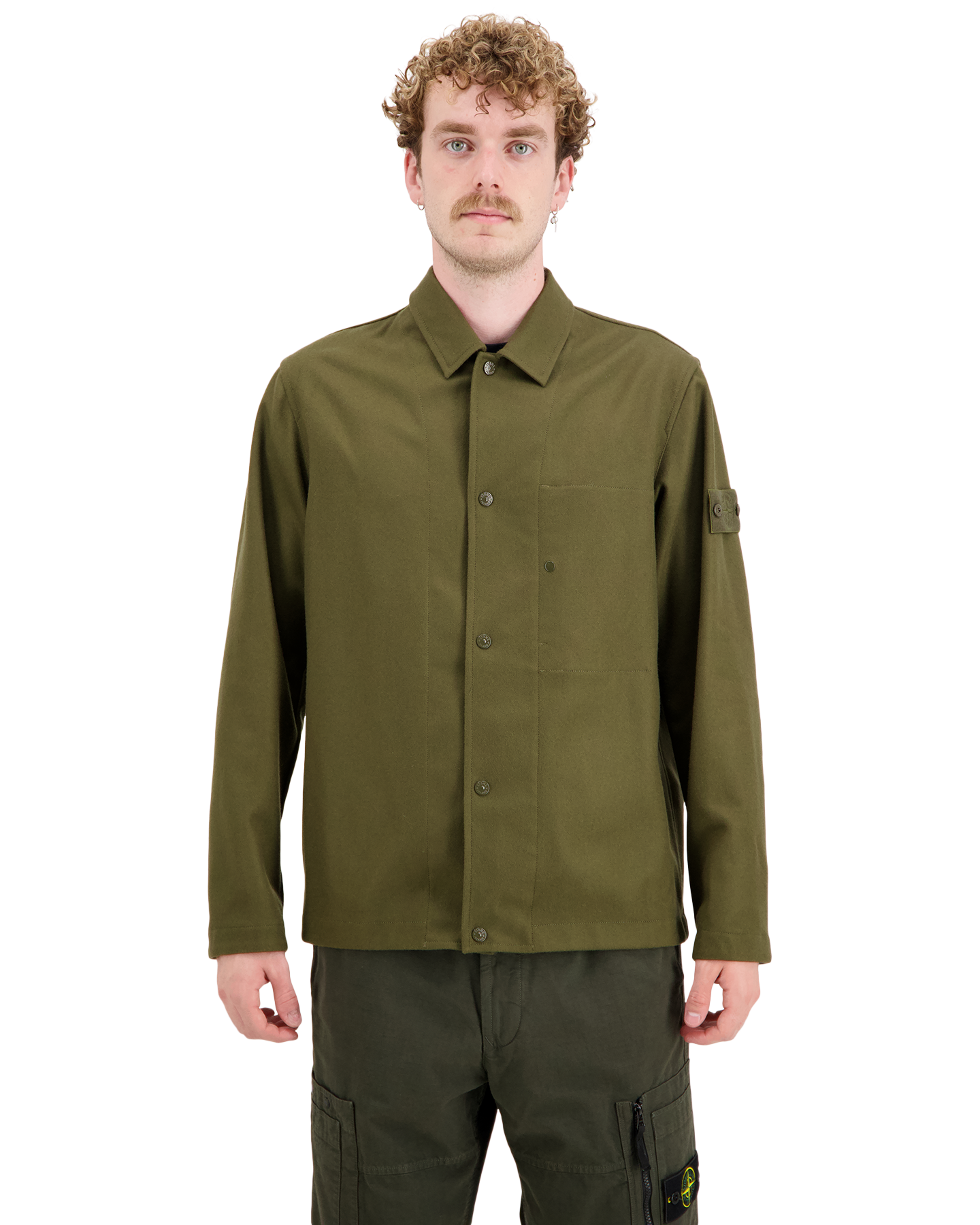 Stone Island 1200020 Overshirt Ghost GROEN 3