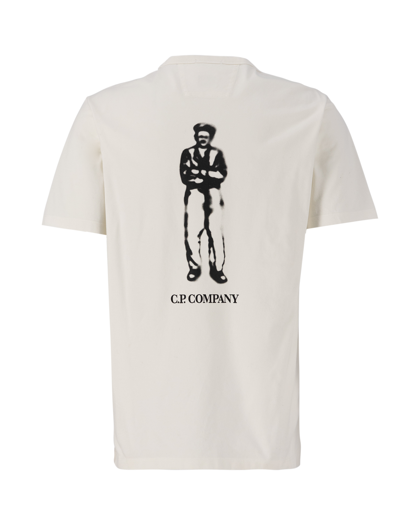 C.P. Company Mercerized Jersey Graphic T-Shirt WIT 1