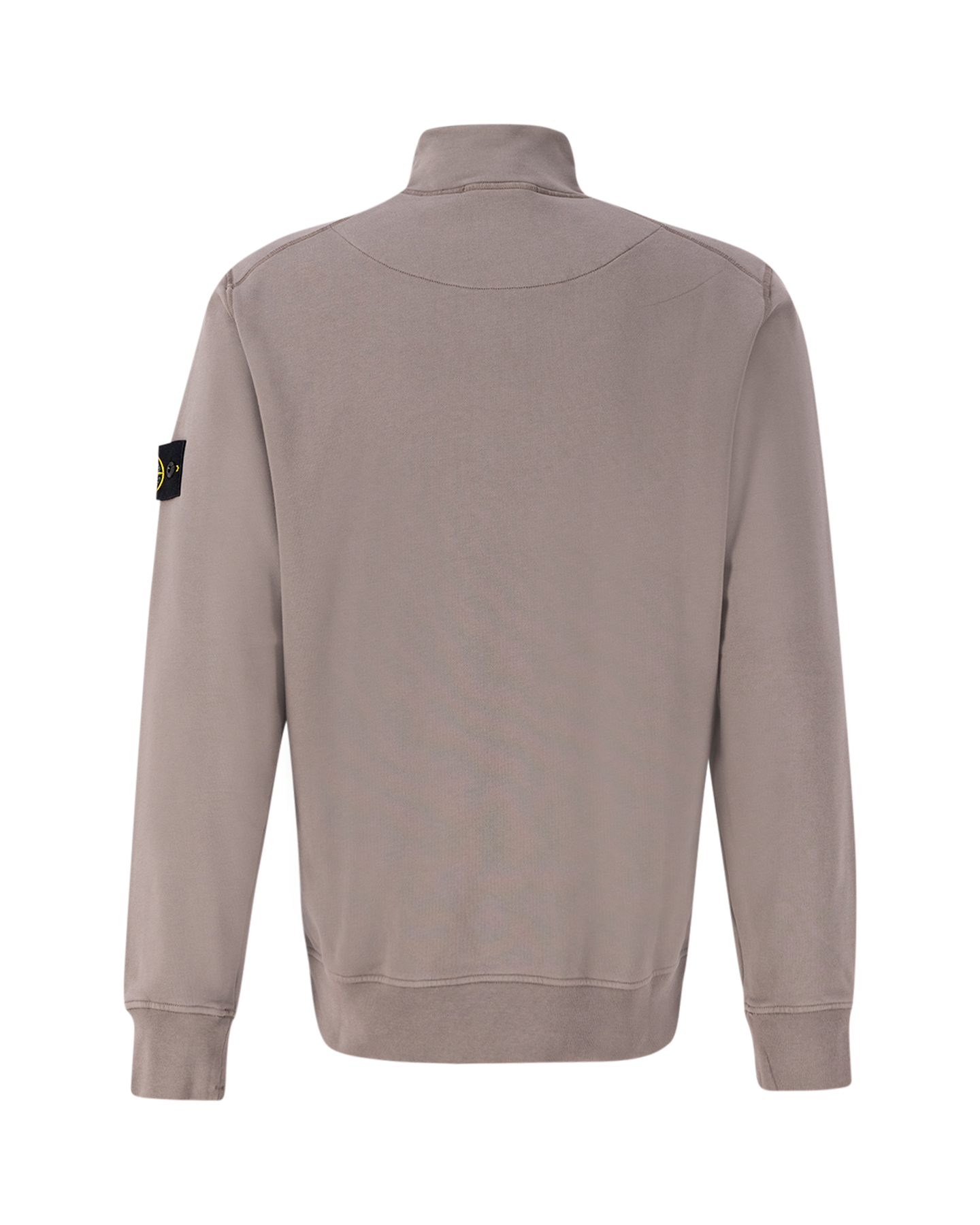 Stone Island 61951 Cotton Fleece Garment Dyed Halfzip Sweatshirt GRIJS 2