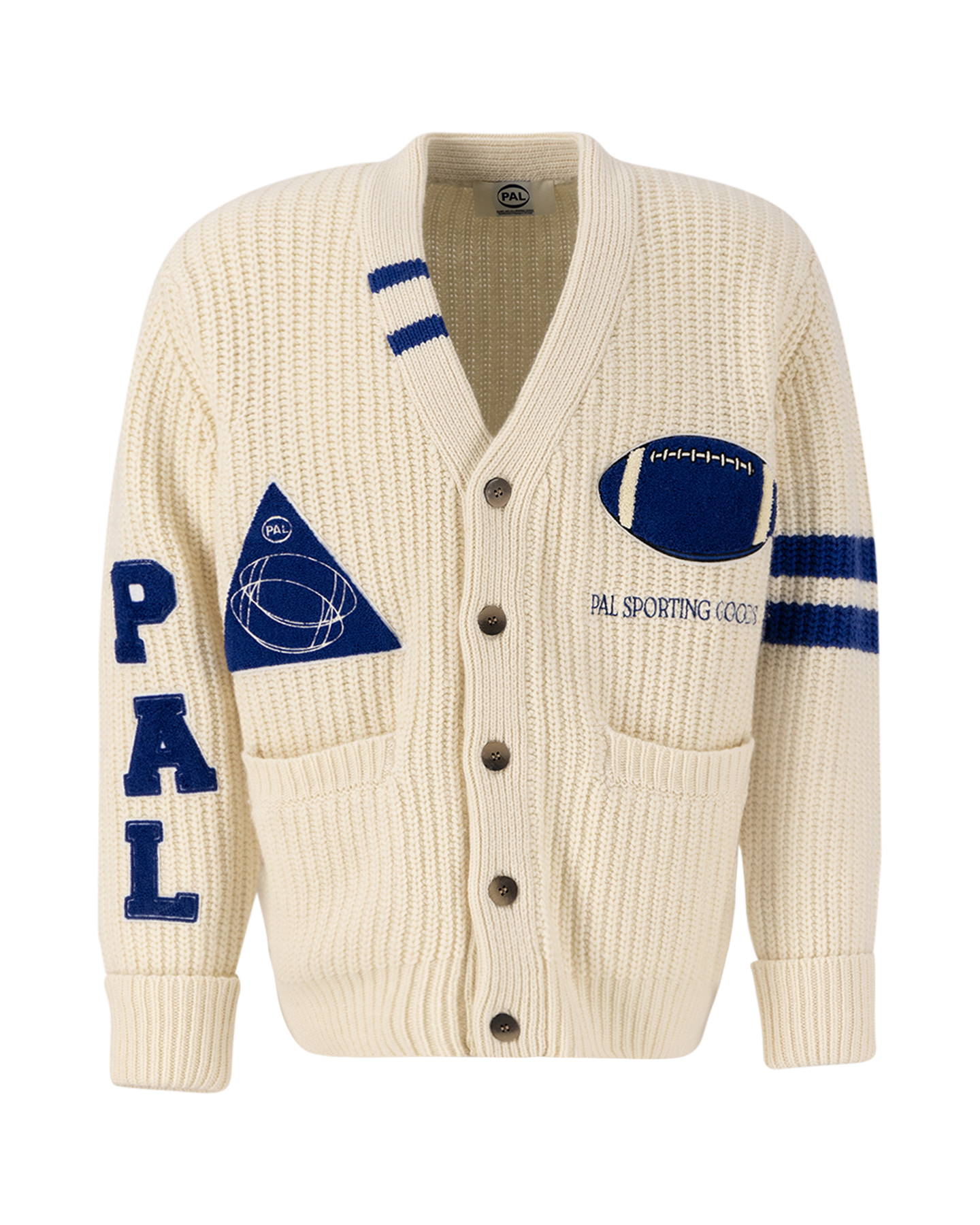 PAL Sporting Goods Frat 3.0 Wool Full Pledge Cardigan CREME 1