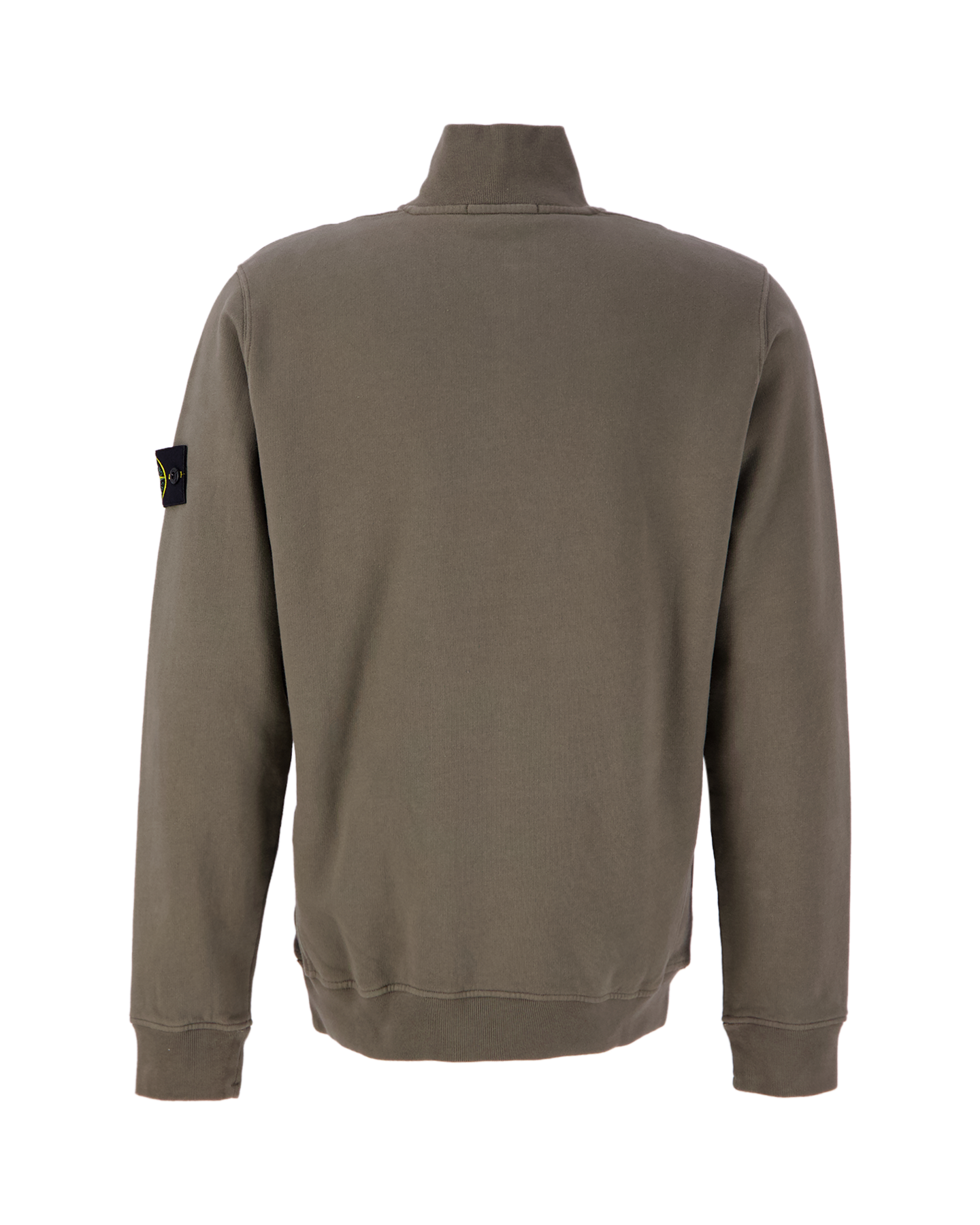 Stone Island 63421 Brushed Cotton Fleece Half Zipped Sweatshirt BRUIN 2