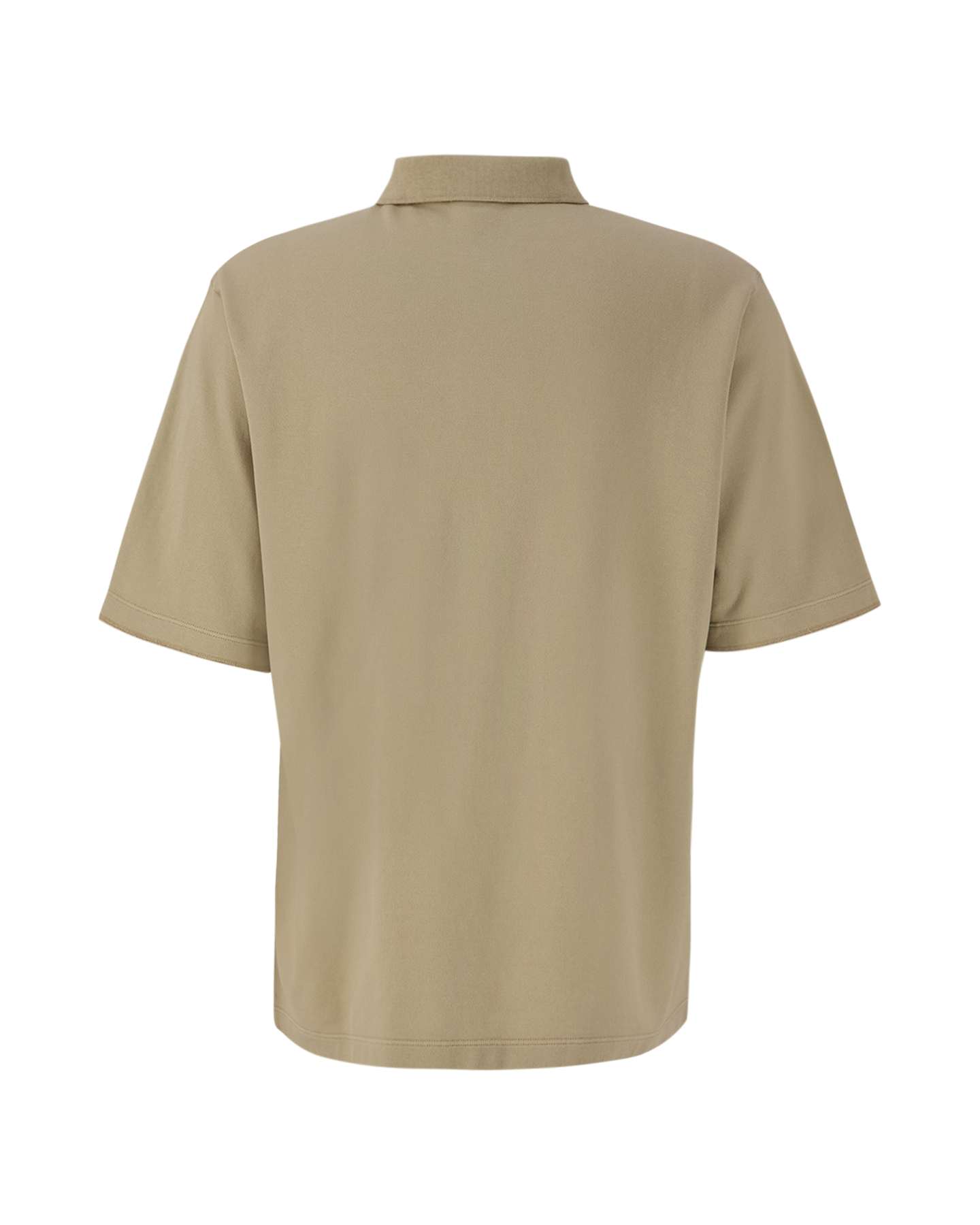 Stone Island 216F3 Ghost Piece - Light Organic Cotton Fleece Garment Dyed Polo Shirt BEIGE 2