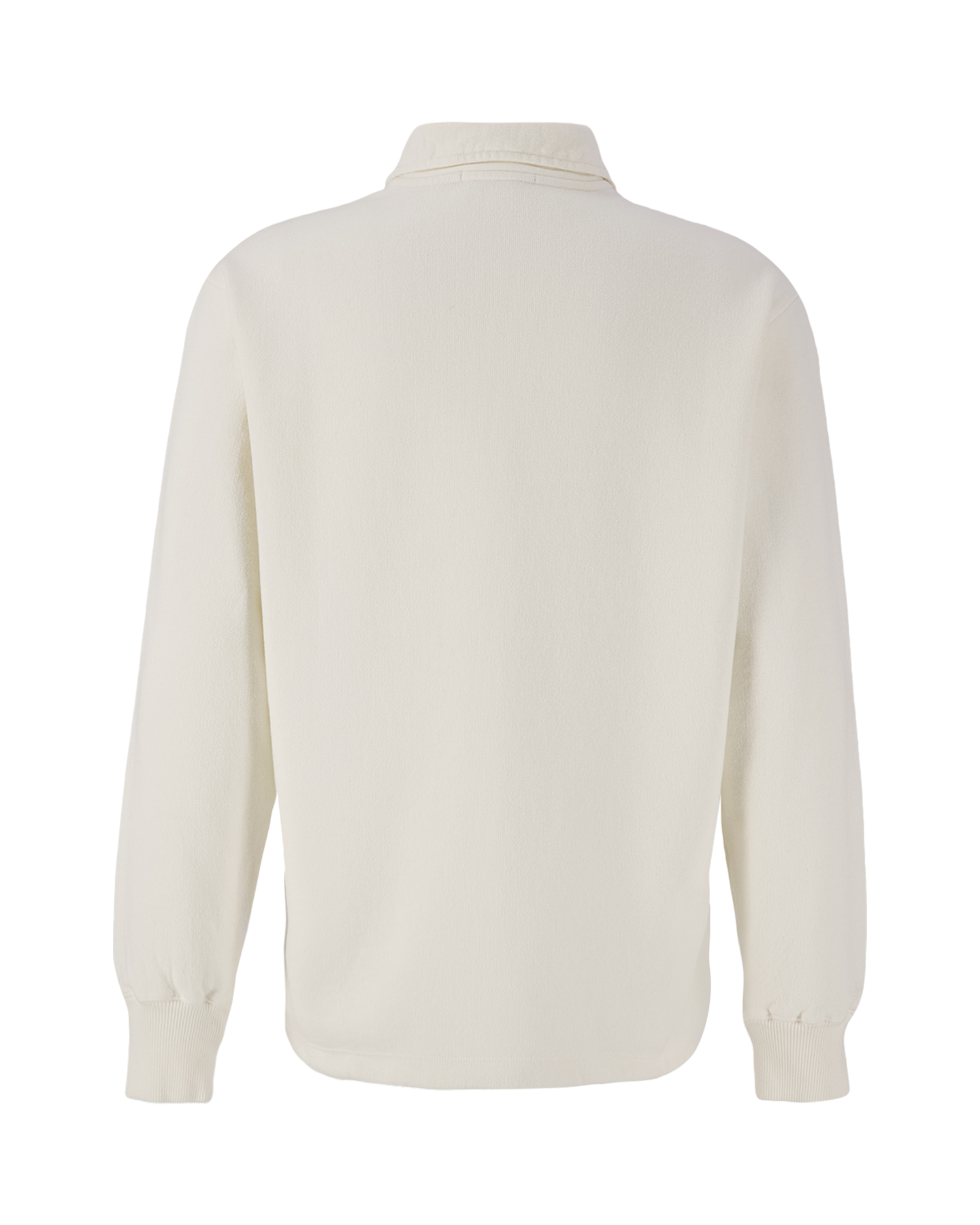 Stone Island 61055 Heavy Cotton Fleece Garment Dyed Halfzip Sweatshirt WIT 2