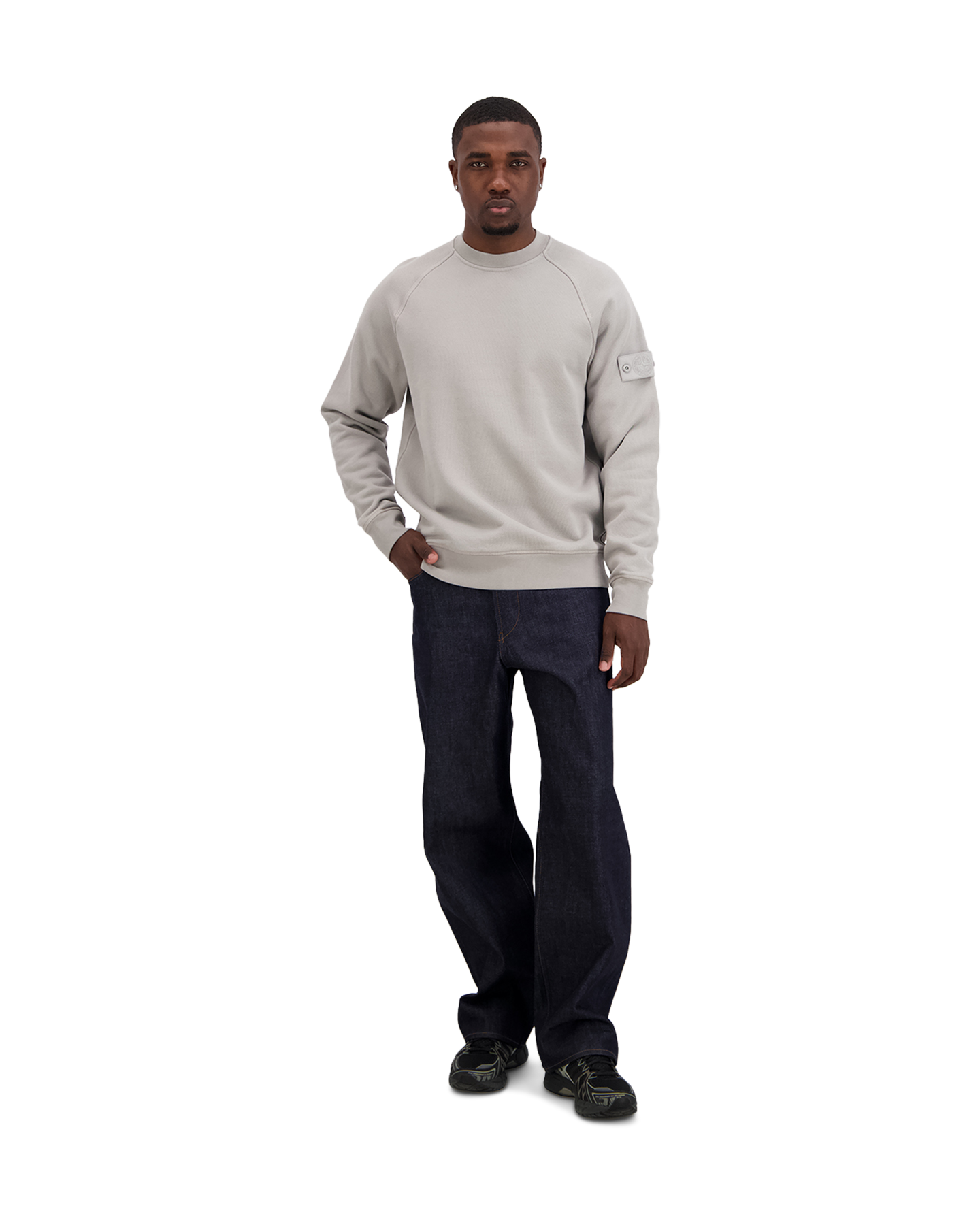 Stone Island S0F42 Ghost - Sweater LICHTGRIJS 3