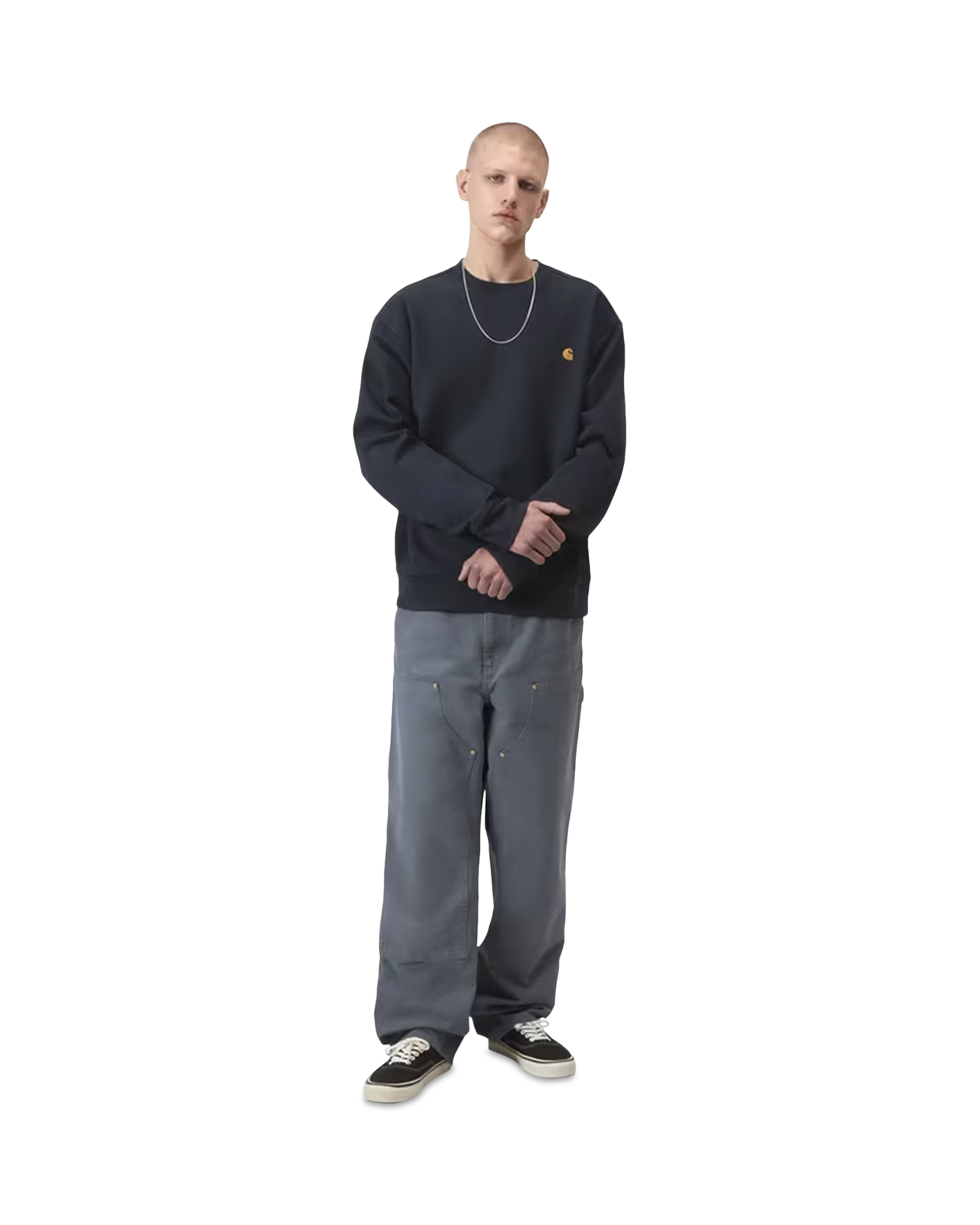 Carhartt American Script Sweat DONKERBLAUW 5