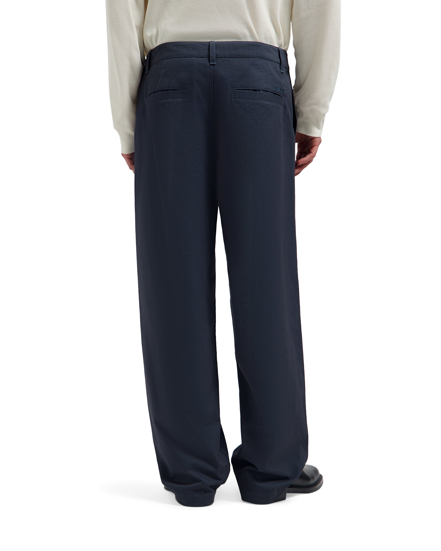 OLAF Washed Barrel Leg Pant DONKERBLAUW 4