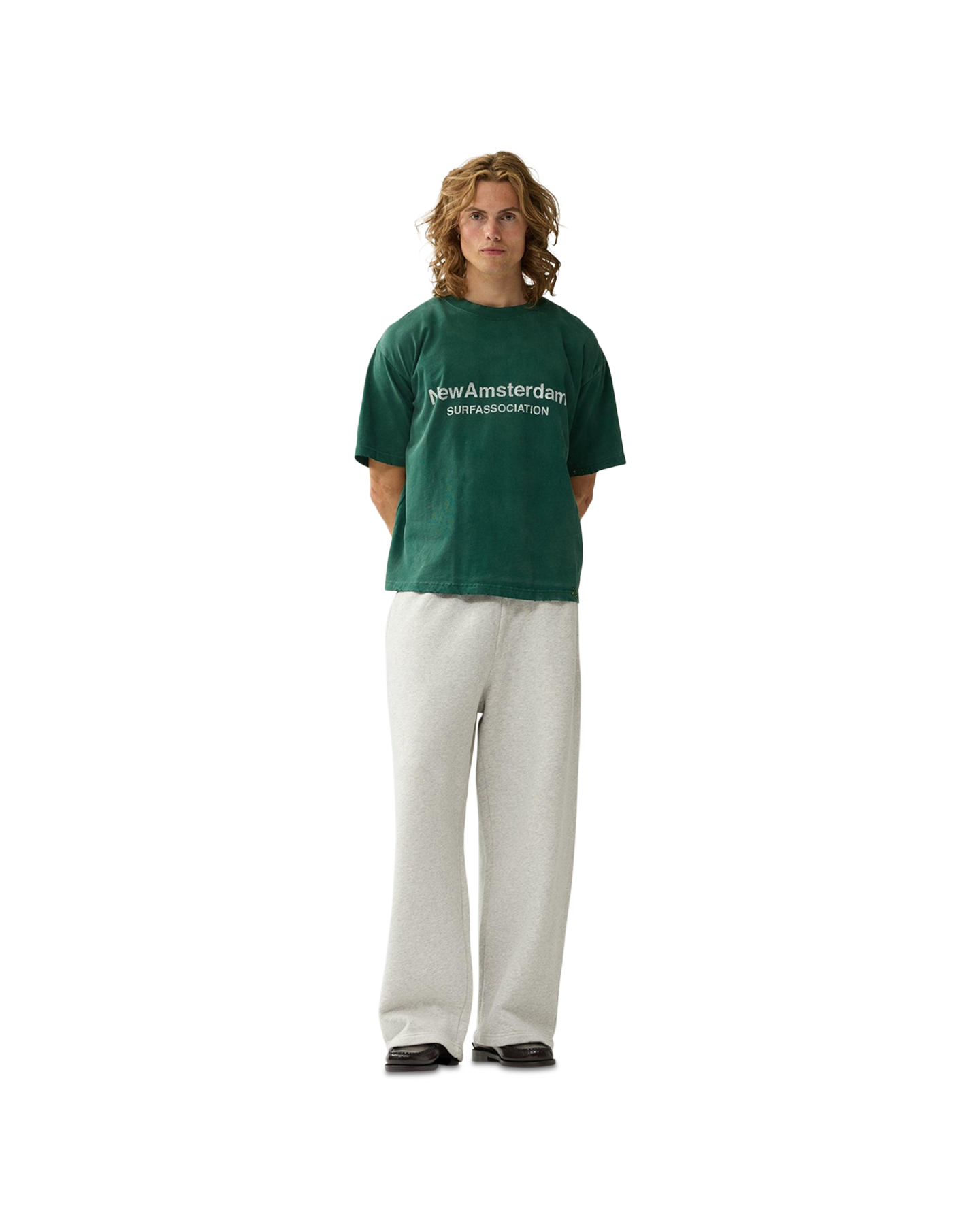 New Amsterdam Surf Association Worked Logo Tee GROEN 3