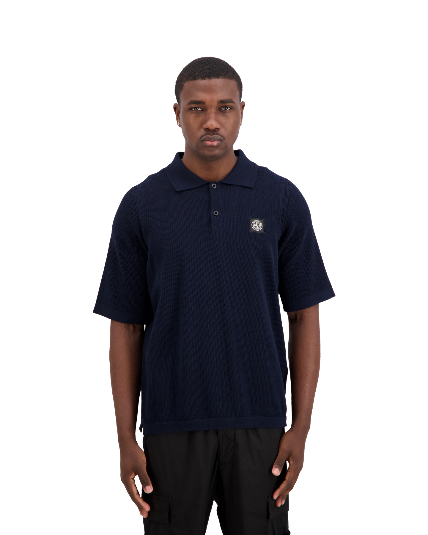 Stone Island S00B5 Polo DONKERBLAUW 4