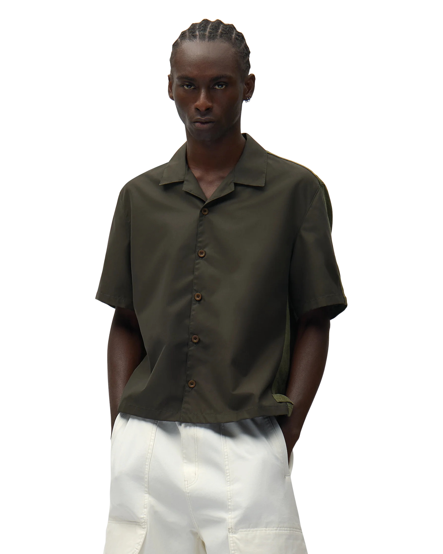 Arte Antwerp Nylon Linen Shirt GROEN 3