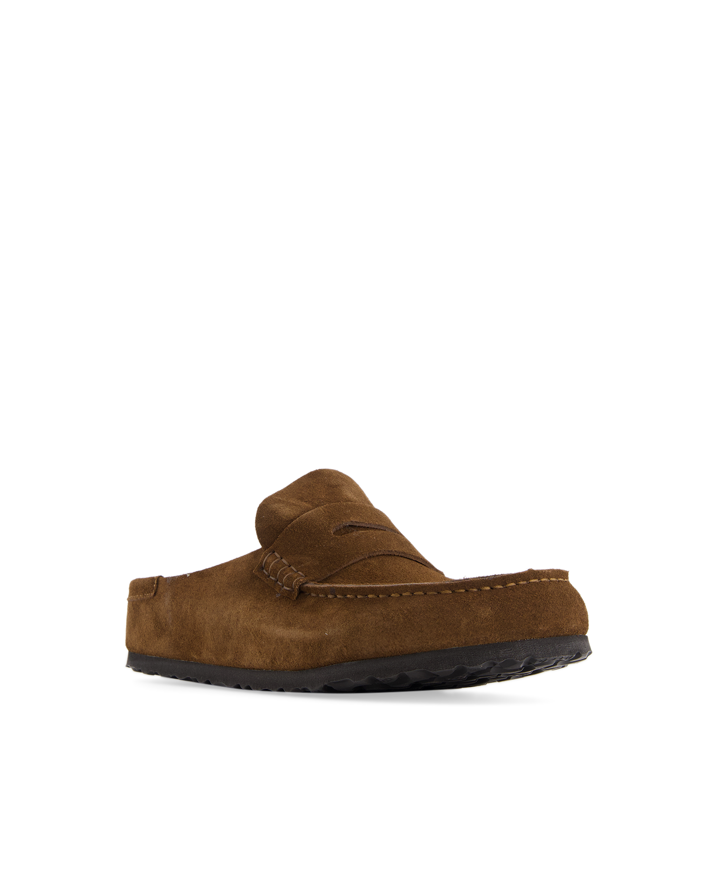 Birkenstock Naples Wrapped Suede Leather Narrow DONKERBRUIN 2