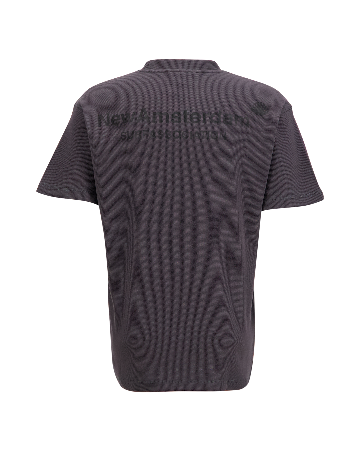 New Amsterdam Surf Association Logo Tee Waffle ANTHRACIET 1