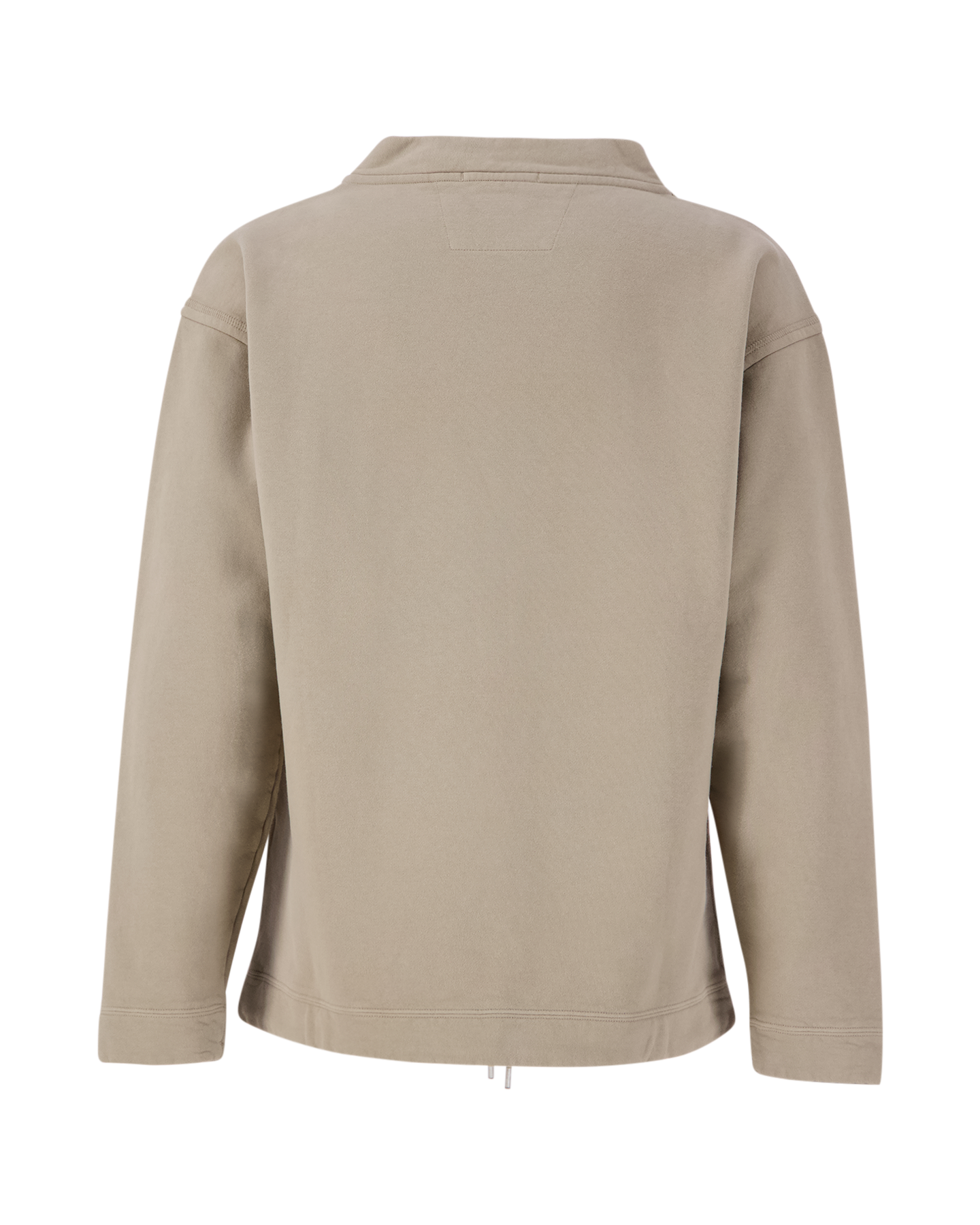 C.P. Company Diagonal Fleece Boxy Funnel Neck Sweatshirt BEIGE 2