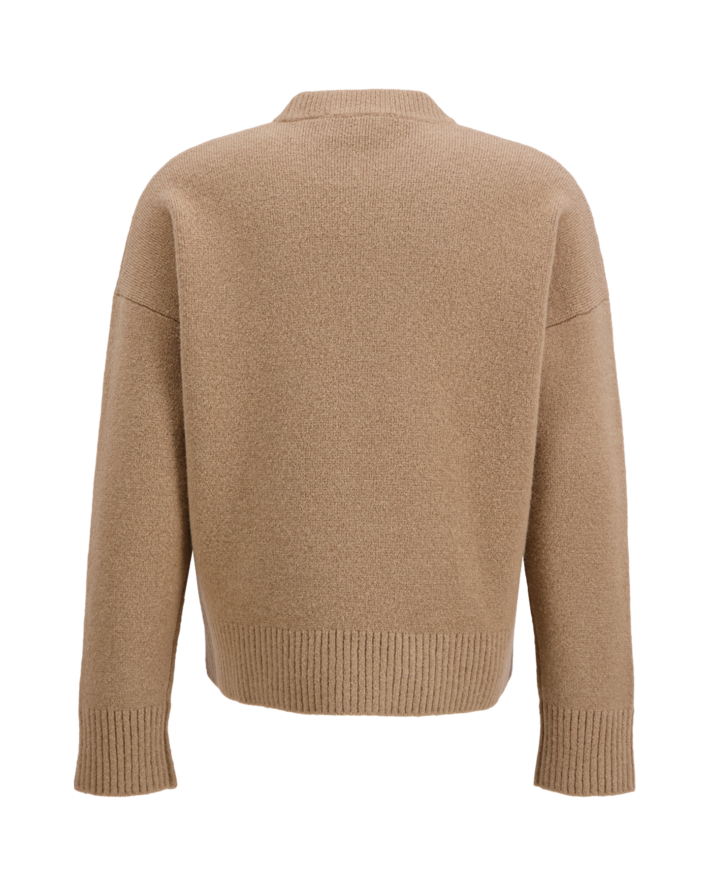 AMI Paris Crewneck Sweater With Ami De Coeur BEIGE 2