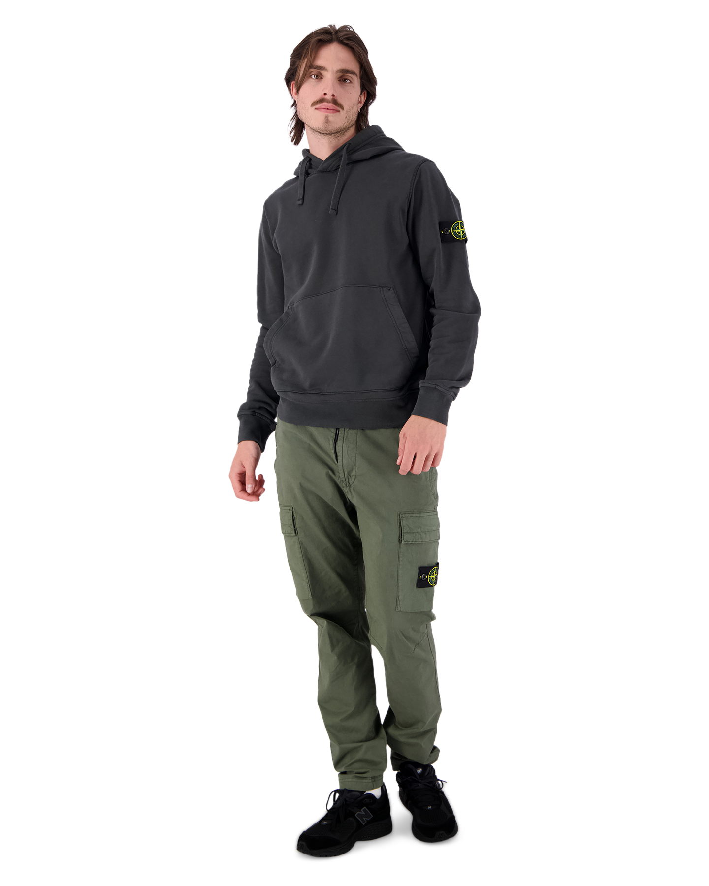 Stone Island 30410 Cotton Twill Cargo Pants GROEN 3