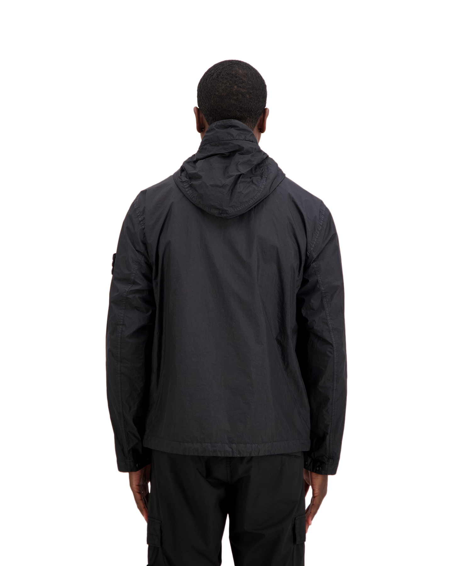 Stone Island S0A23 Crinkle Reps Jas ZWART 5