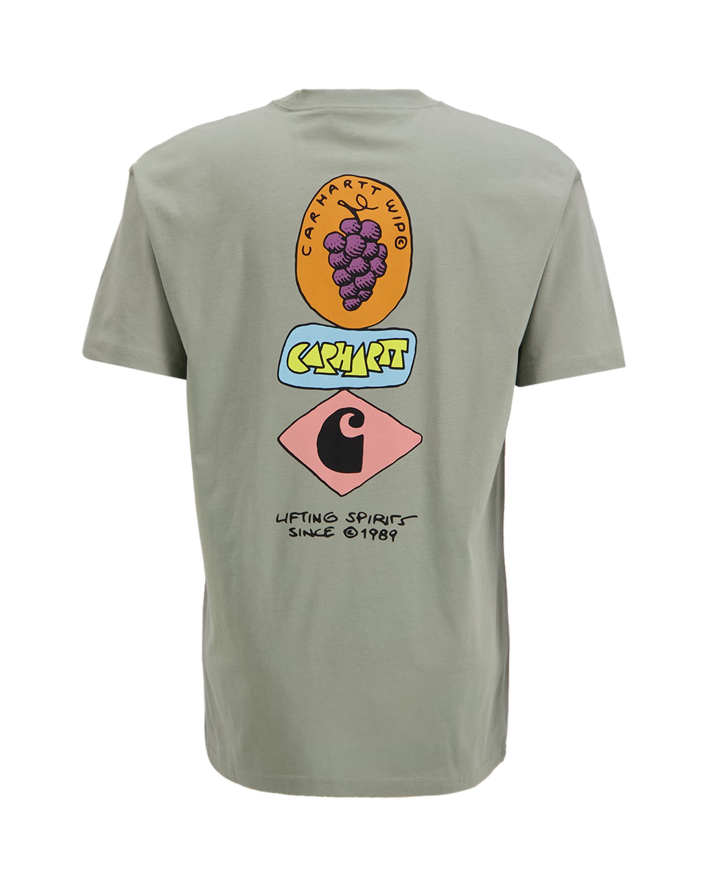 Carhartt S/S Stacked Grapes T Shirt GROEN 1