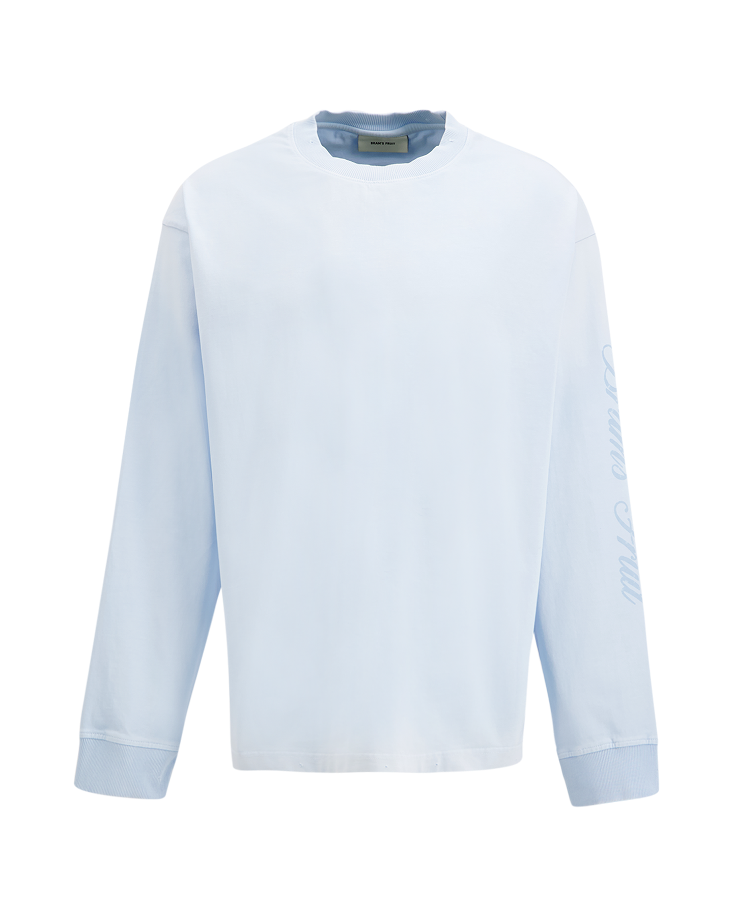 Brams Fruit Distressed Script Logo Longsleeve BLAUW 1