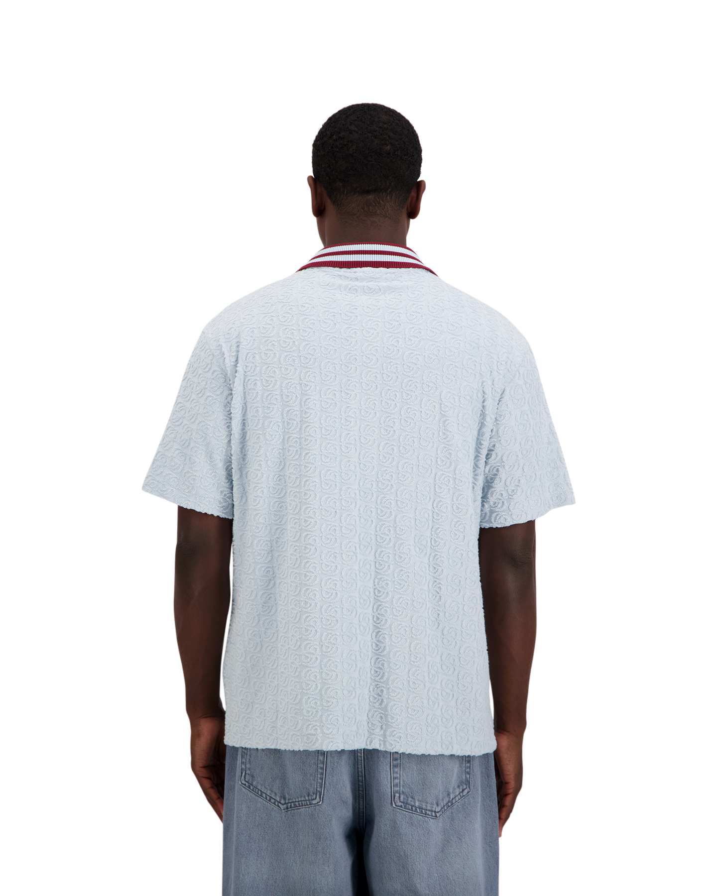 Drole de Monsieur Monogram Shirt BLAUW 4
