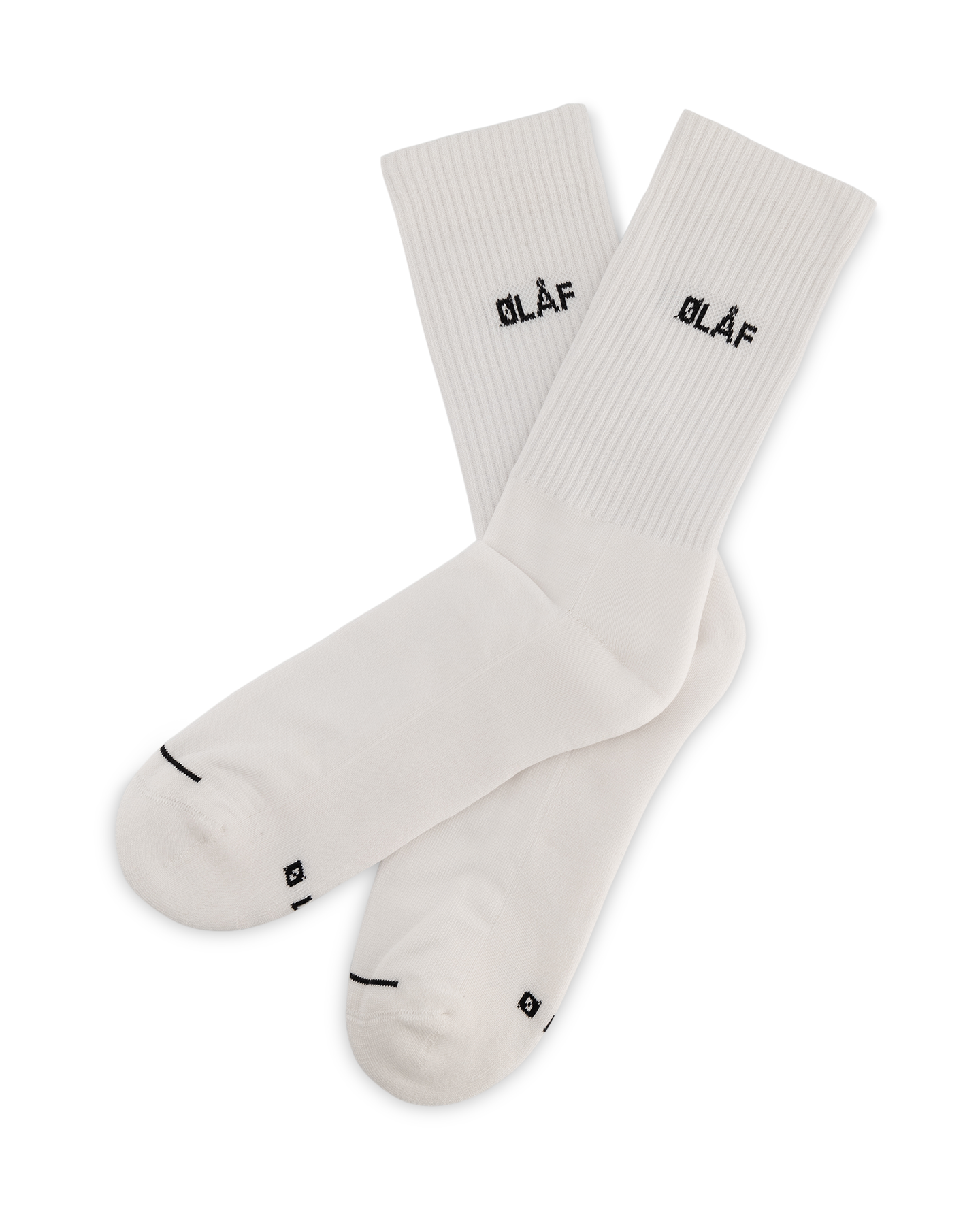 Olaf Hussein Olaf Mini Logo Socks White 2
