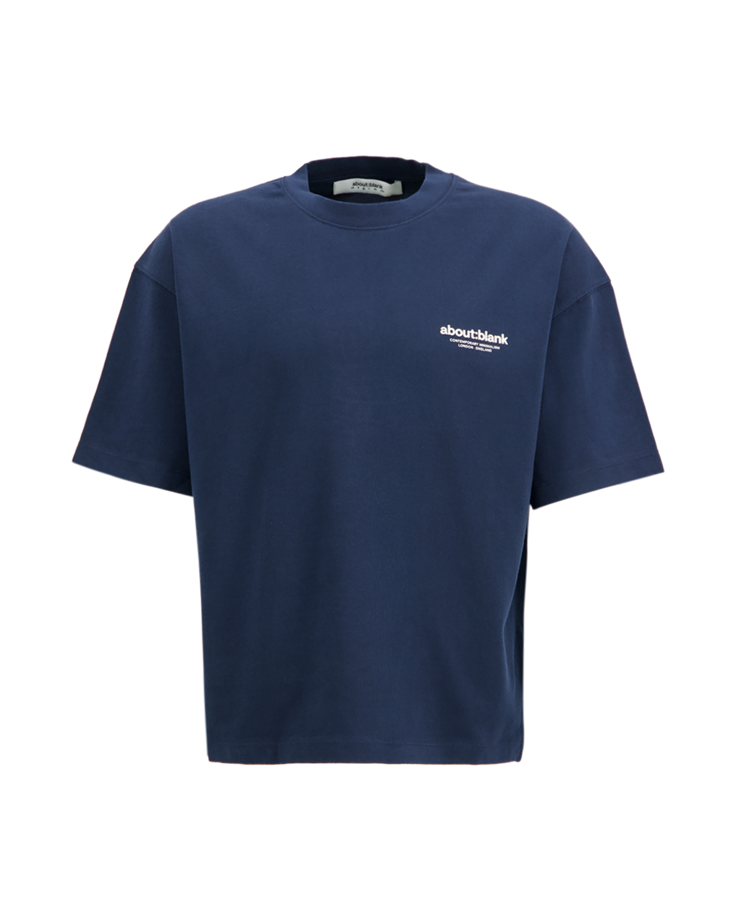about:blank Emblem T Shirt DONKERBLAUW 2