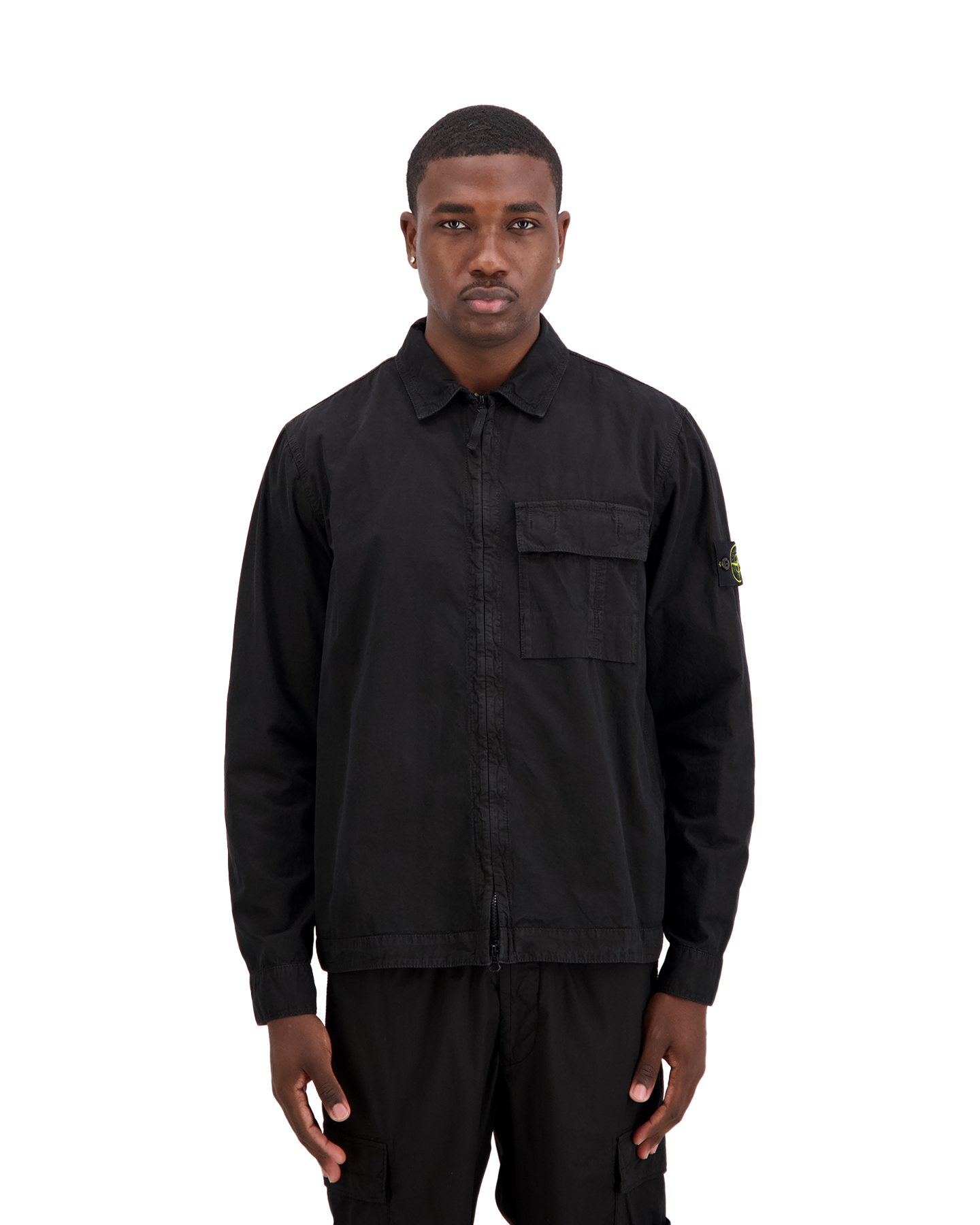 Stone Island S00Wn Overshirt ZWART 4