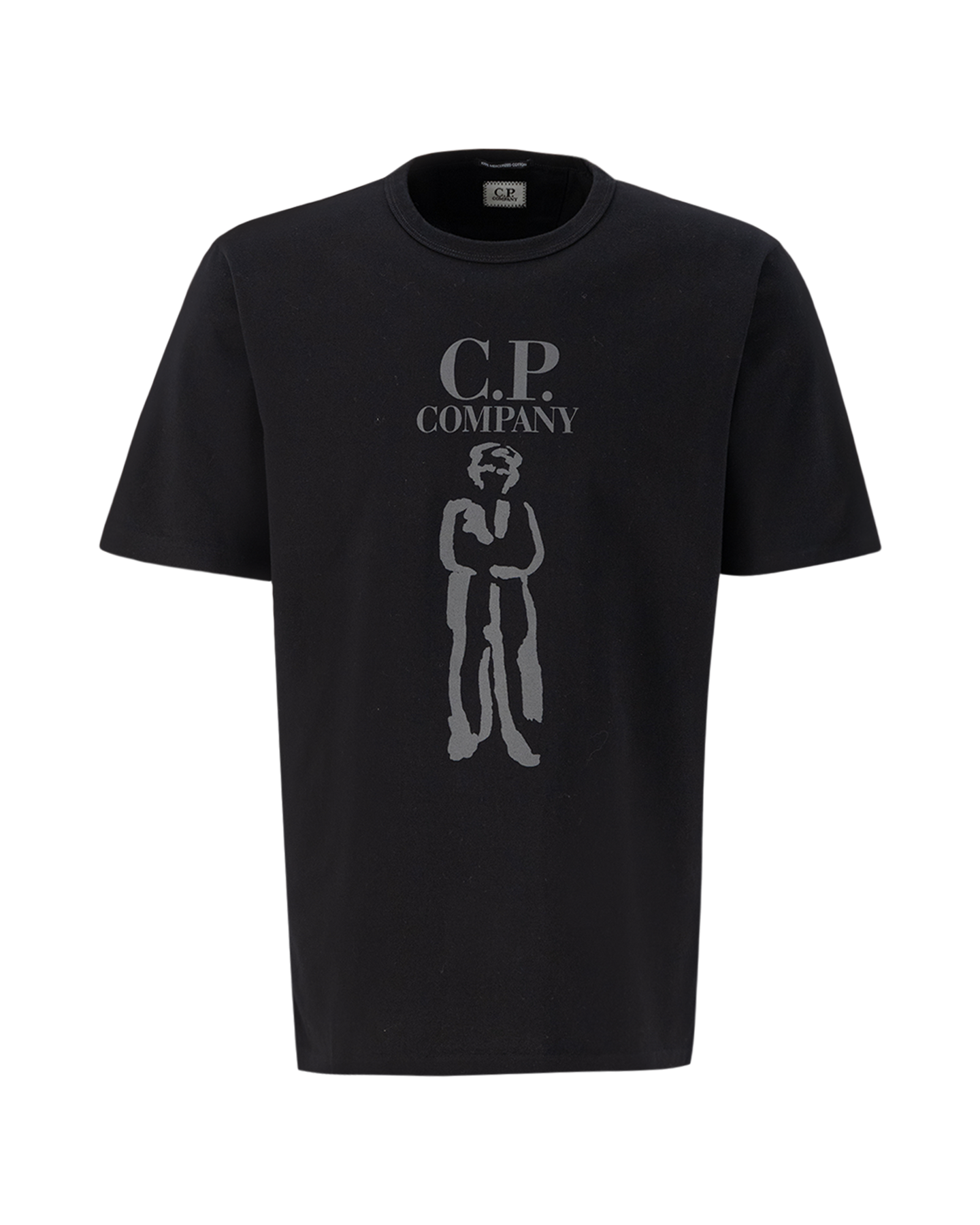 C.P. Company 30/2 Mercerized Jersey Twisted British Sailor T-Shirt ZWART 1