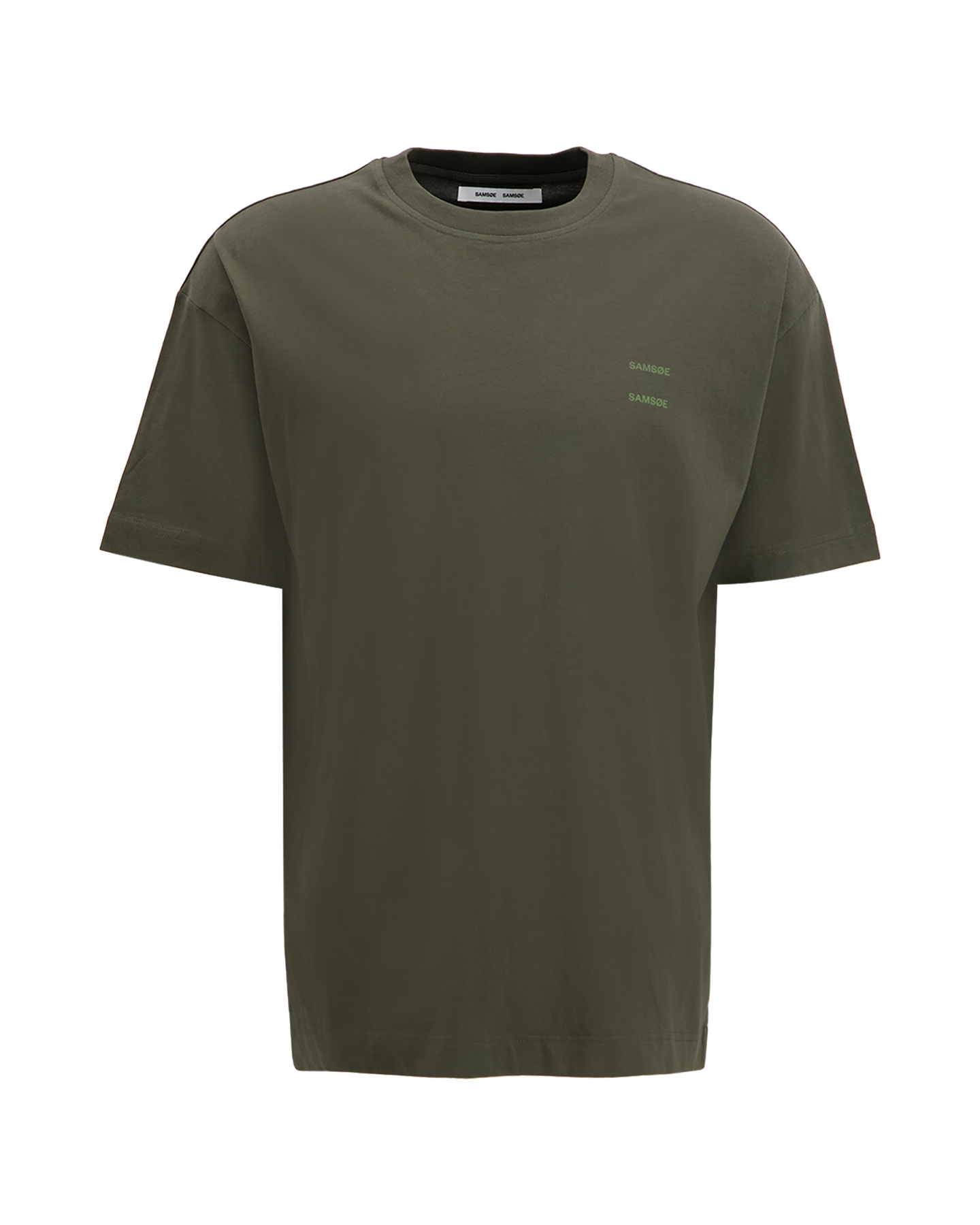 Samsøe Samsøe Joel T Shirt 11415 DONKERGROEN 1