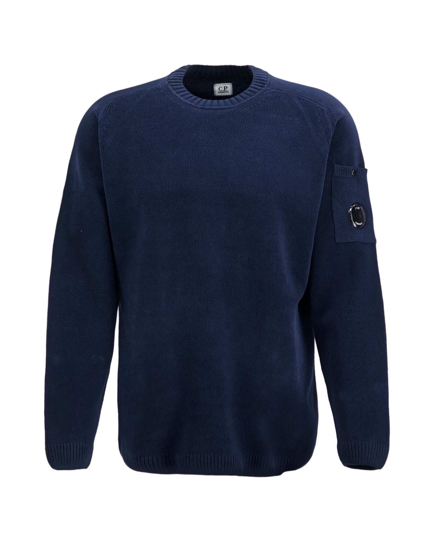 C.P. Company Gebreide Katoenen Trui DONKERBLAUW 1